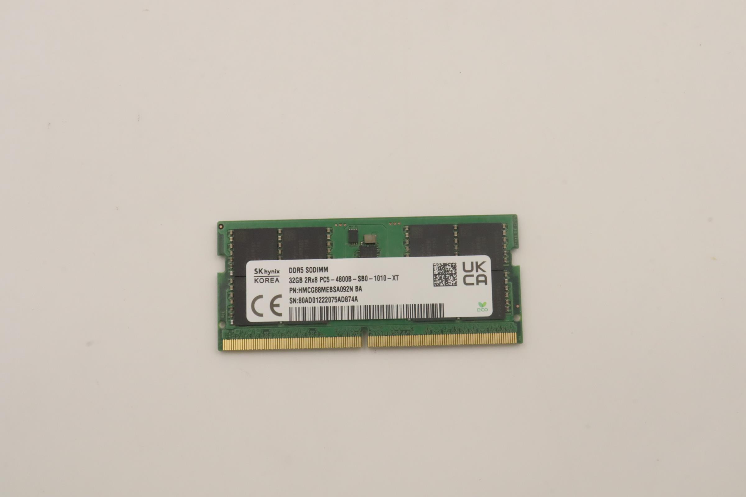 5M30Z71681 - Original Lenovo MEMORY SoDIMM,32GB,DDR5,4800,Hynix