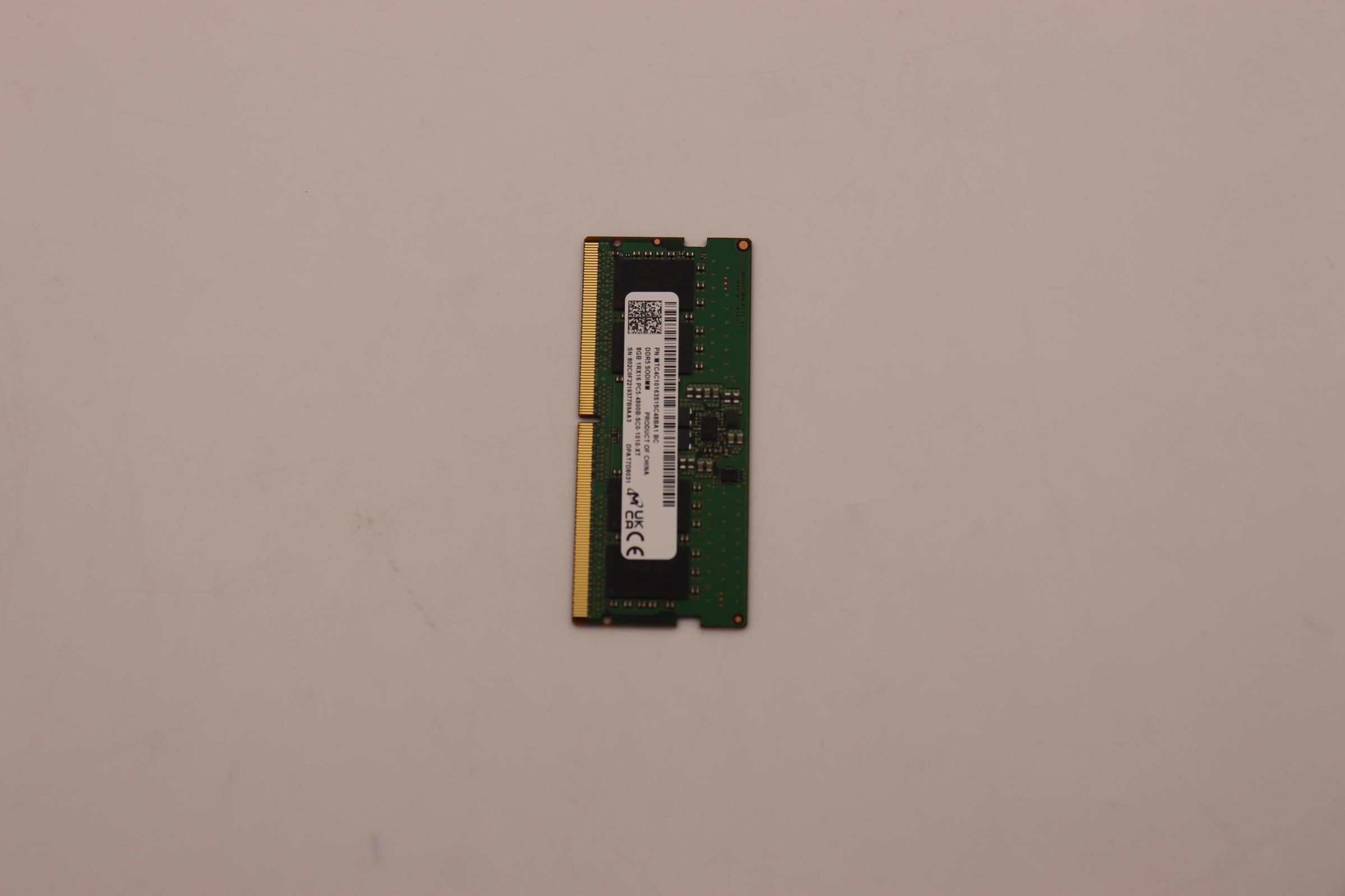 5M30Z71704 - Original Lenovo SODIMM,8GB, DDR5,4800,Micron