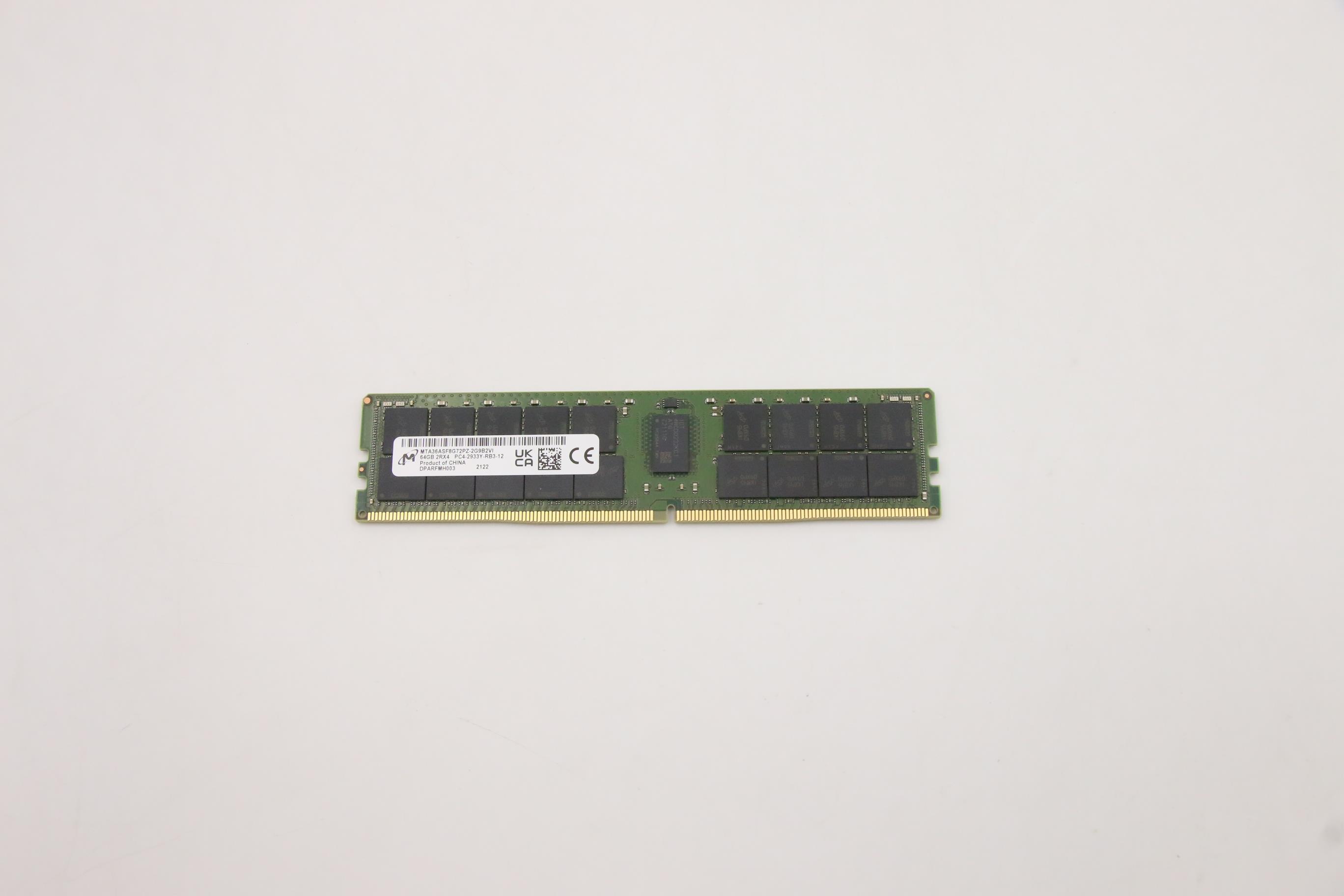 5M30Z71723 - Original Lenovo 64GB 2Rx4 PC4-2933-R DDR4-2933 RDIMM   16G-1Ynm-Z22A SDP