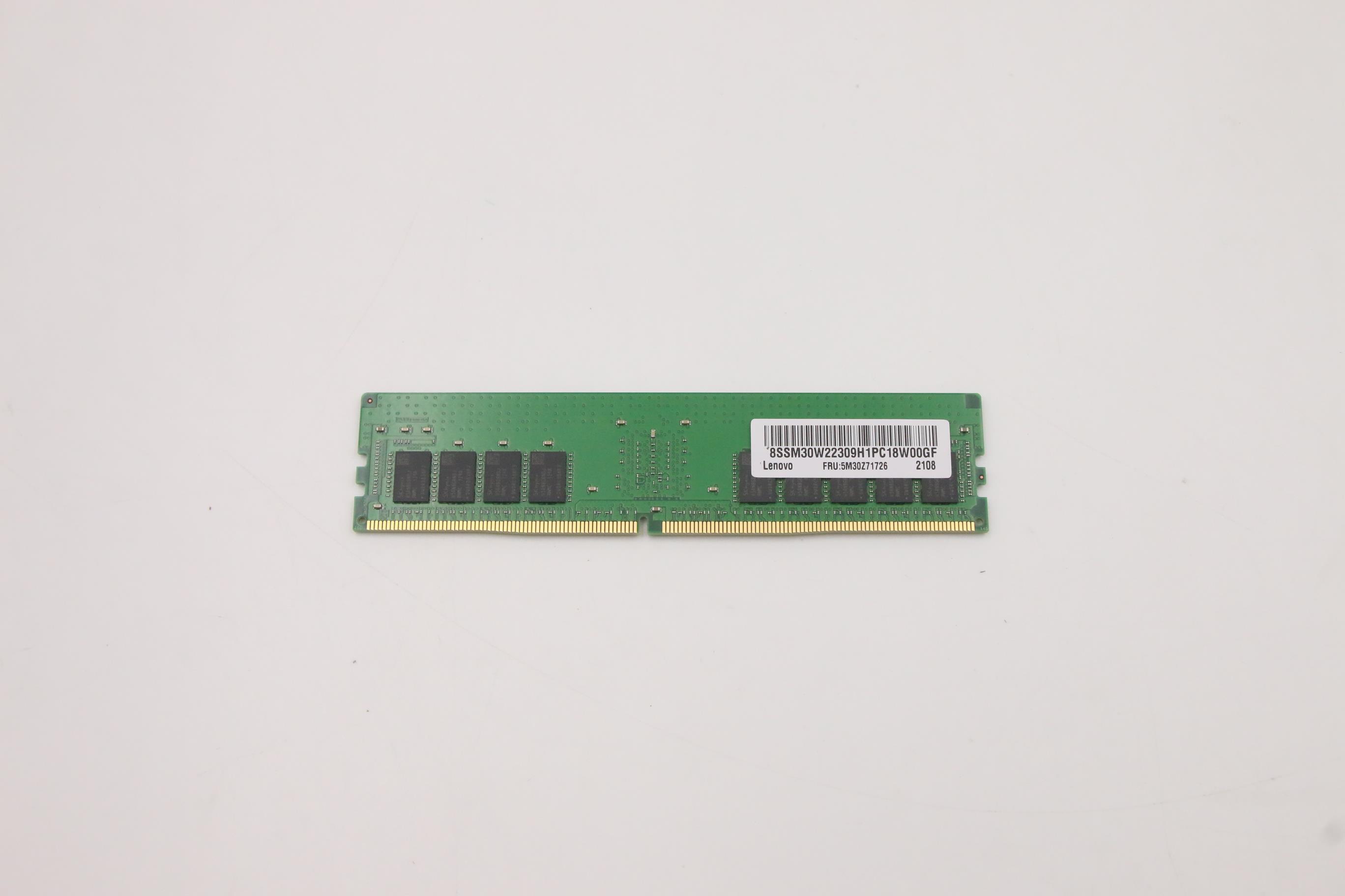 5M30Z71726 - Original Lenovo 16GB 2Rx8 PC4-2933-R DDR4-2933 RDIMM   8G-1Ynm-DaVinci SDP