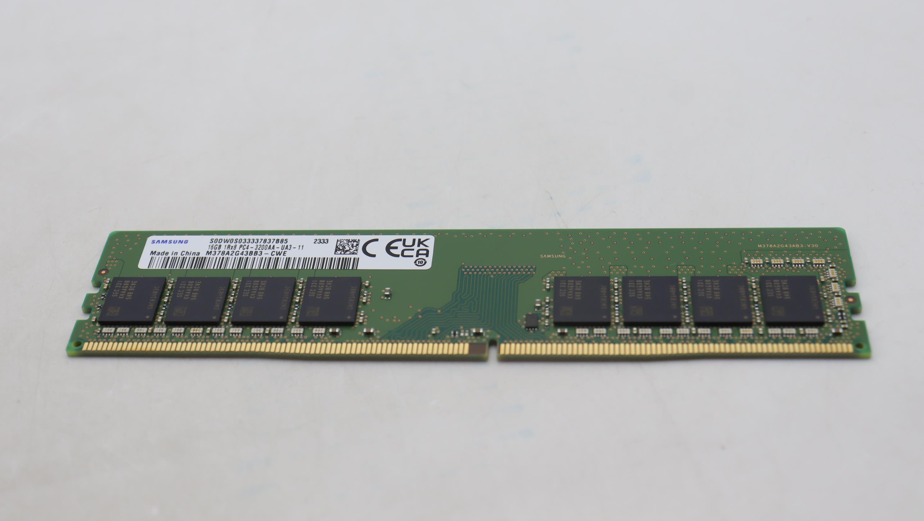 Lenovo Part  Original Lenovo MEMORY UDIMM,16GB,DDR4,3200,Samsung
