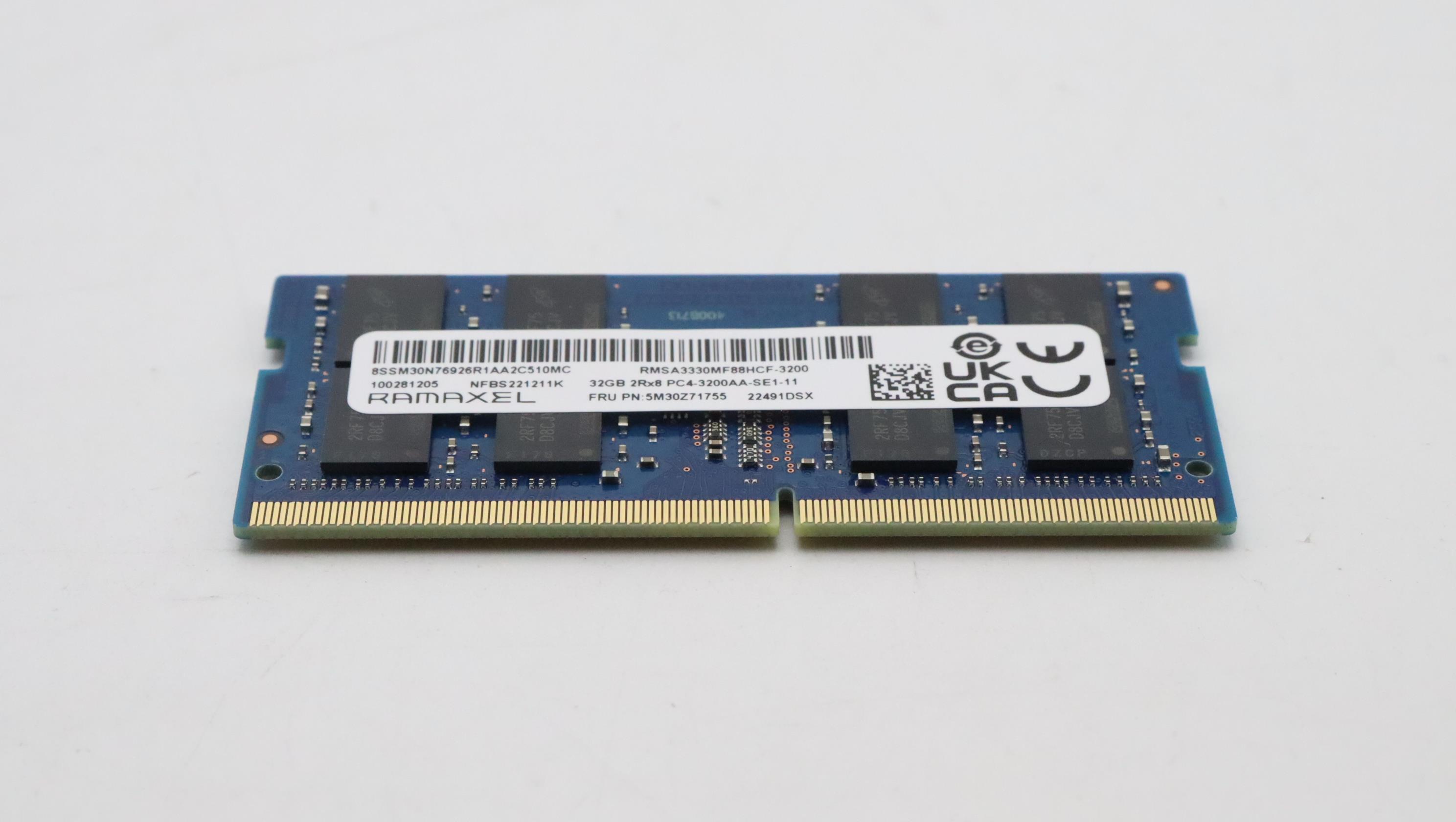 Lenovo Part  Original Lenovo MEMORY SODIMM,32GB,DDR4,3200,Ramaxel