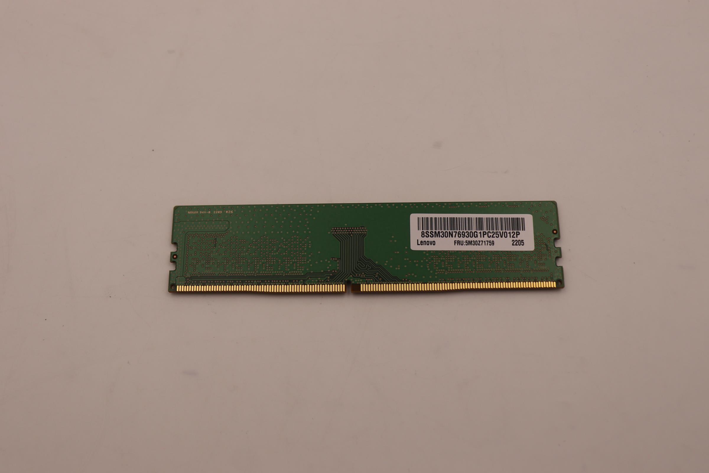 Lenovo Part  Original Lenovo MEMORY UDIMM,8GB,DDR4,3200,Samsung(New)
