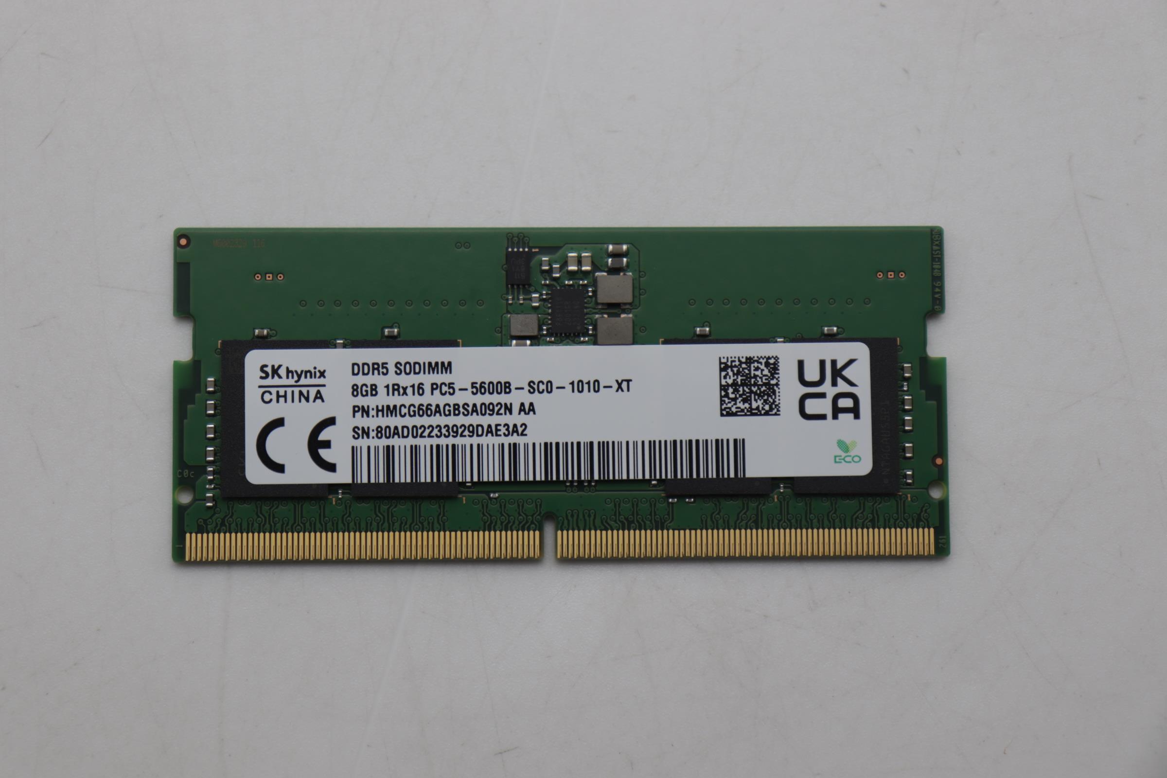 5M30Z71795 - Original Lenovo MEMORY SODIMM,8GB,DDR5,5600,Sk Hynix