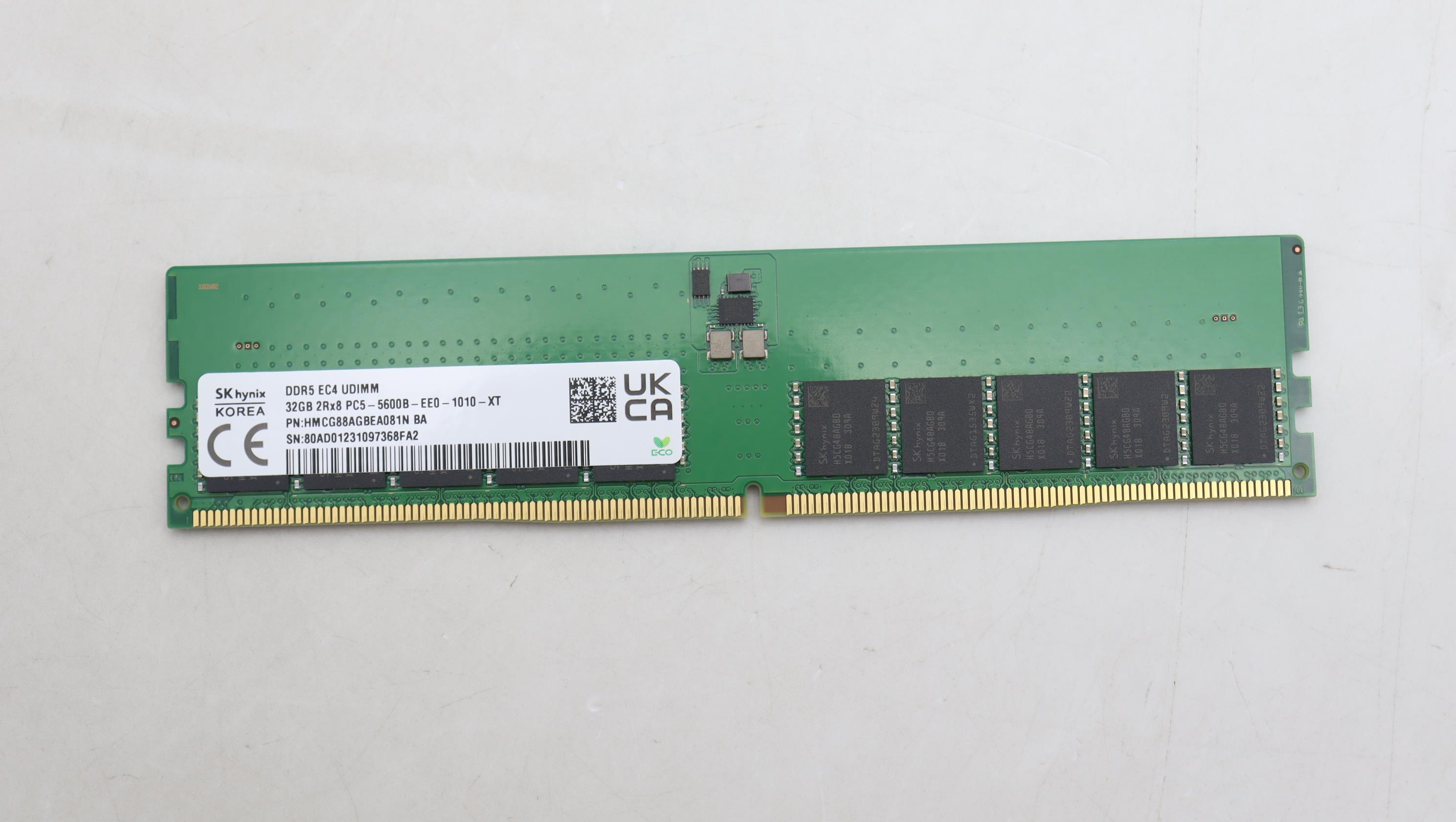 5M31E39592 - Original Lenovo MEMORY ECC-UDIMM,32GB,DDR5,5600,Hynix