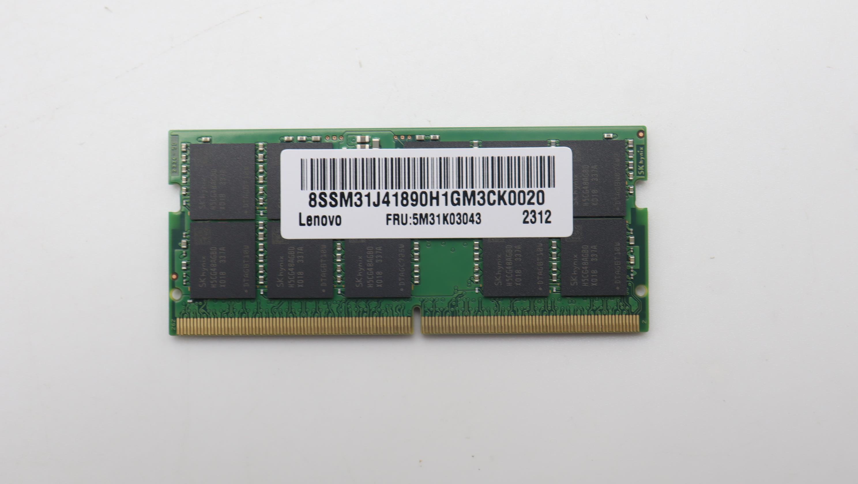 5M31K03043 - Original Lenovo MEMORY ECC SODIMM,32G,DDR5,5600,SK Hynix