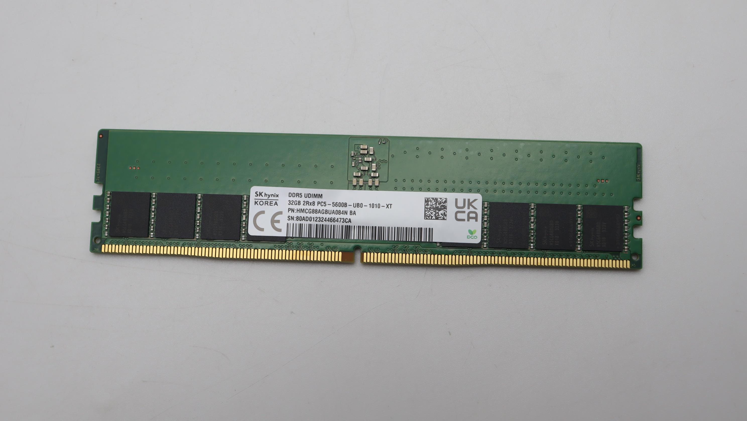 Lenovo Part  Original Lenovo MEMORY UDIMM,32GB,DDR5,5600,Sk Hynix