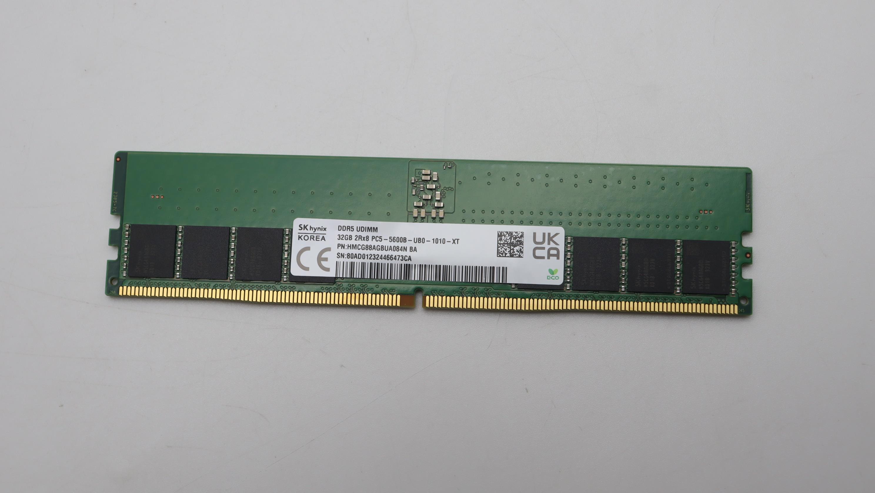 5M31K03064 - Original Lenovo MEMORY UDIMM,32GB,DDR5,5600,Sk Hynix