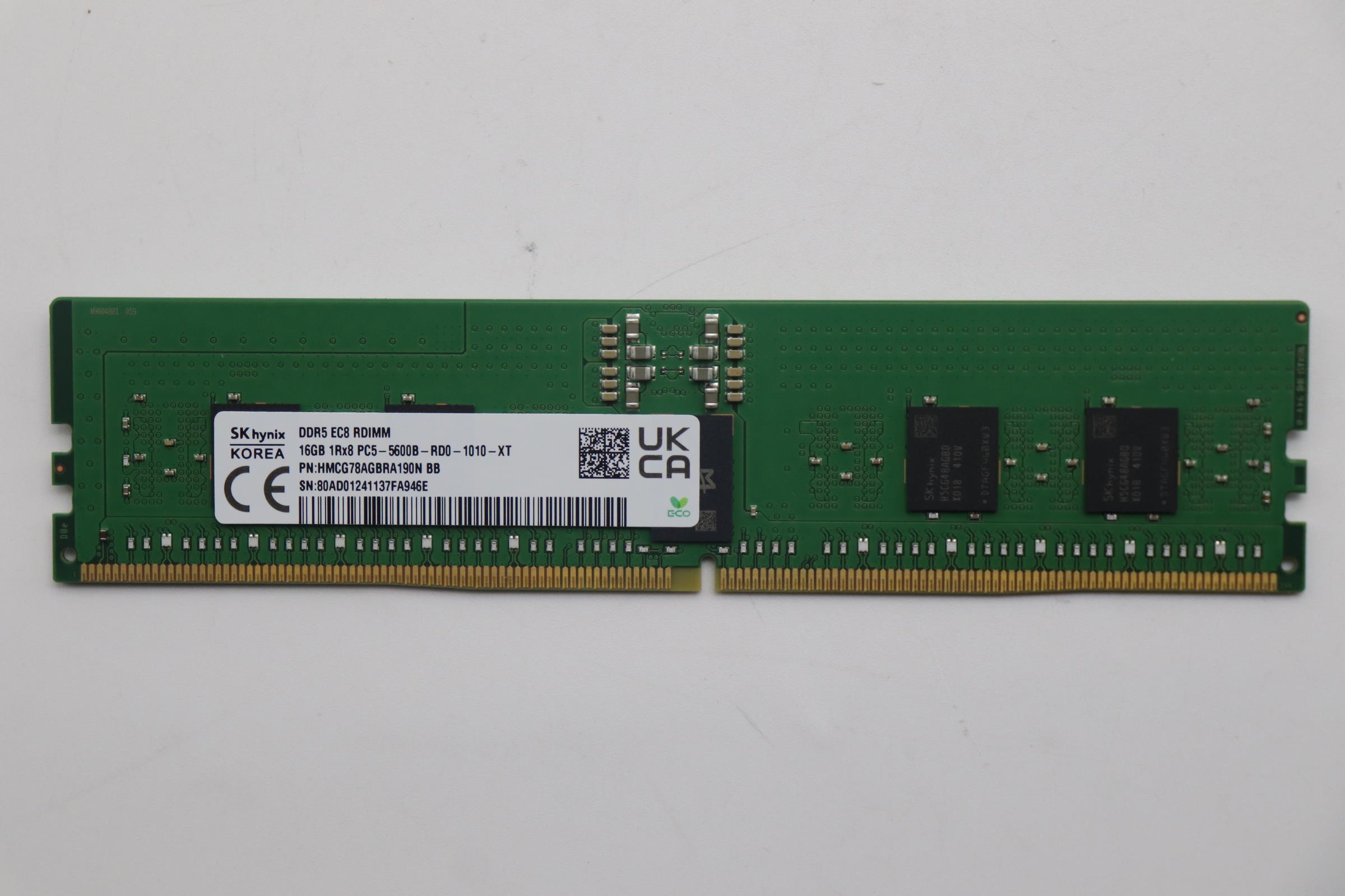 5M31L16883 - Original Lenovo Memory RDIMM 16GB DDR5 5600-B SK Hynix