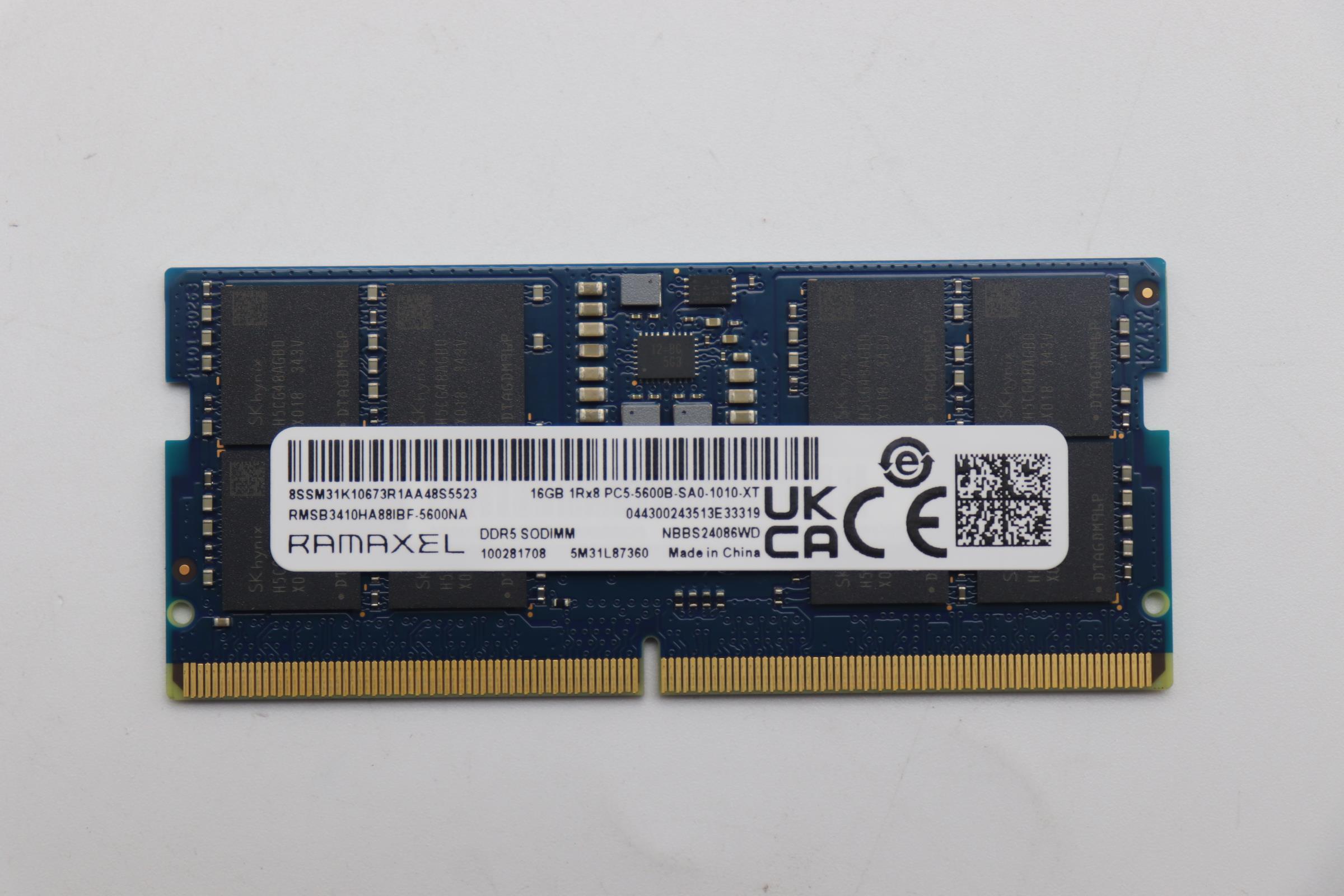 Lenovo Genuine MEMORY 5M30Z71796 | Lenovo MEMORY SODIMM,16GB