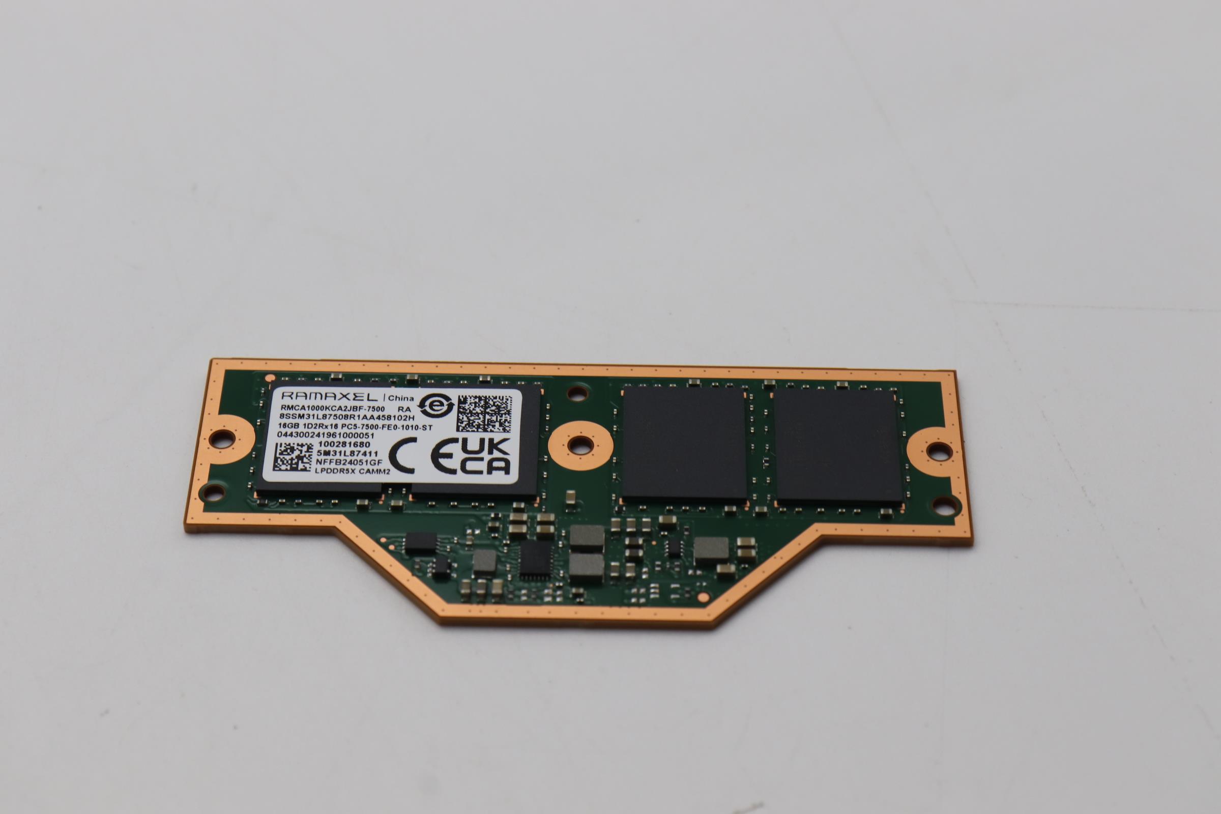 5M31L87411 - Original Lenovo MEMORY Module, 16GB, LPCAMM, 7500, Ramaxel