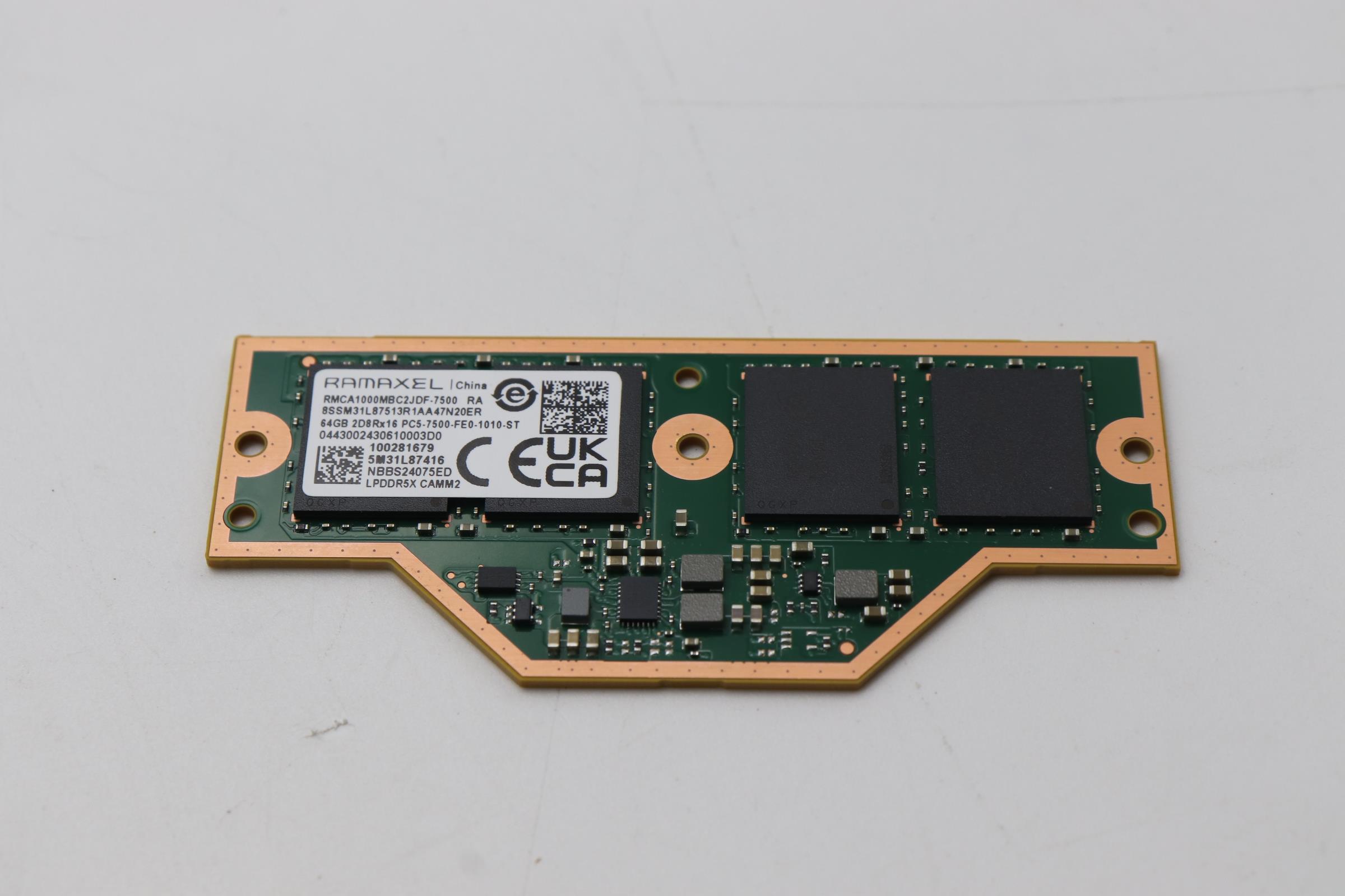5M31L87416 - Original Lenovo MEMORY Module, 64GB, LPCAMM, 7500, Ramaxel