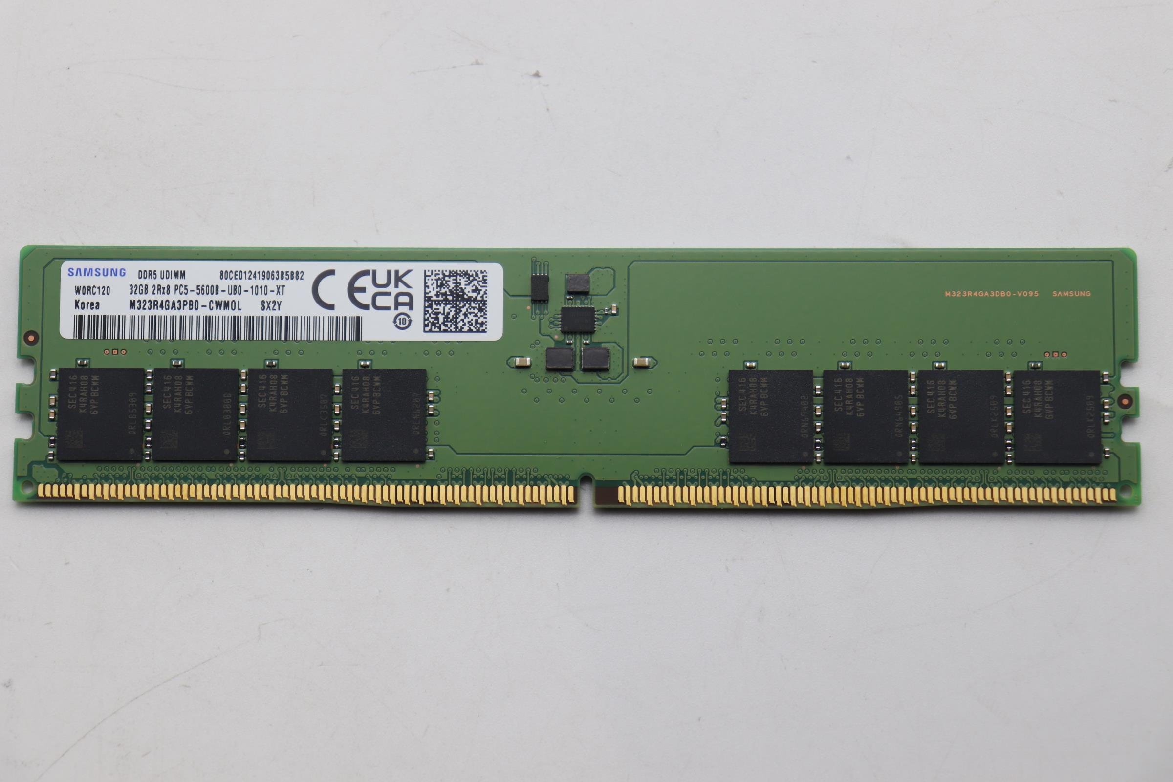 5M31L87427 - Original Lenovo MEMORY UDIMM,32GB,DDR5,5600,Samsung