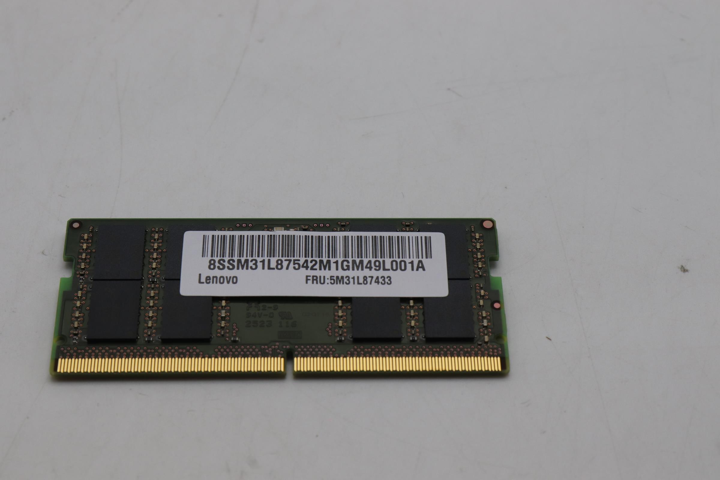 5M31L87433 - Original Lenovo MEMORY SODIMM,32GB,DDR5,5600,Micron