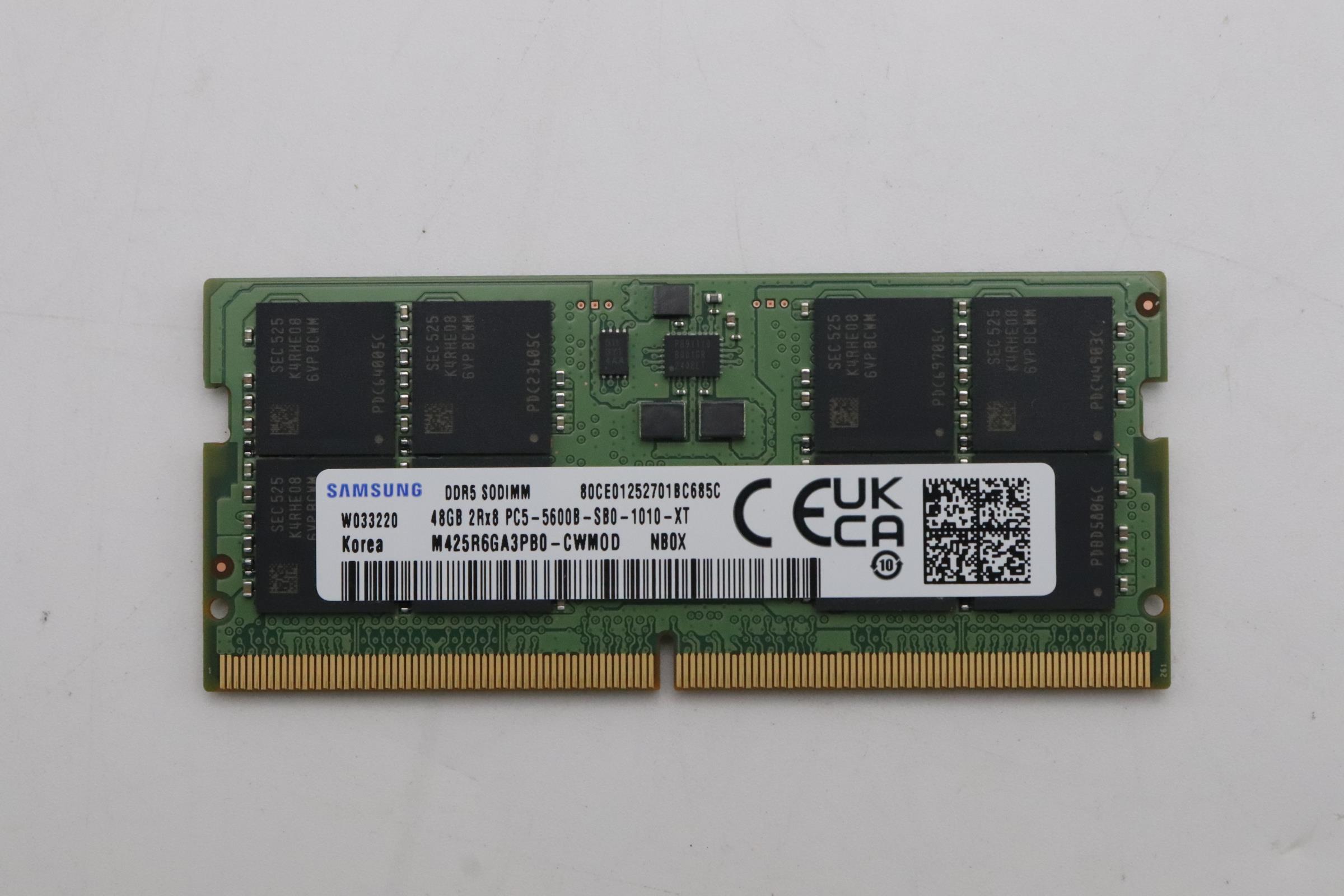 5M31L87460 - Original Lenovo Memory SODIMM 48GB DDR5 5600 Samsung