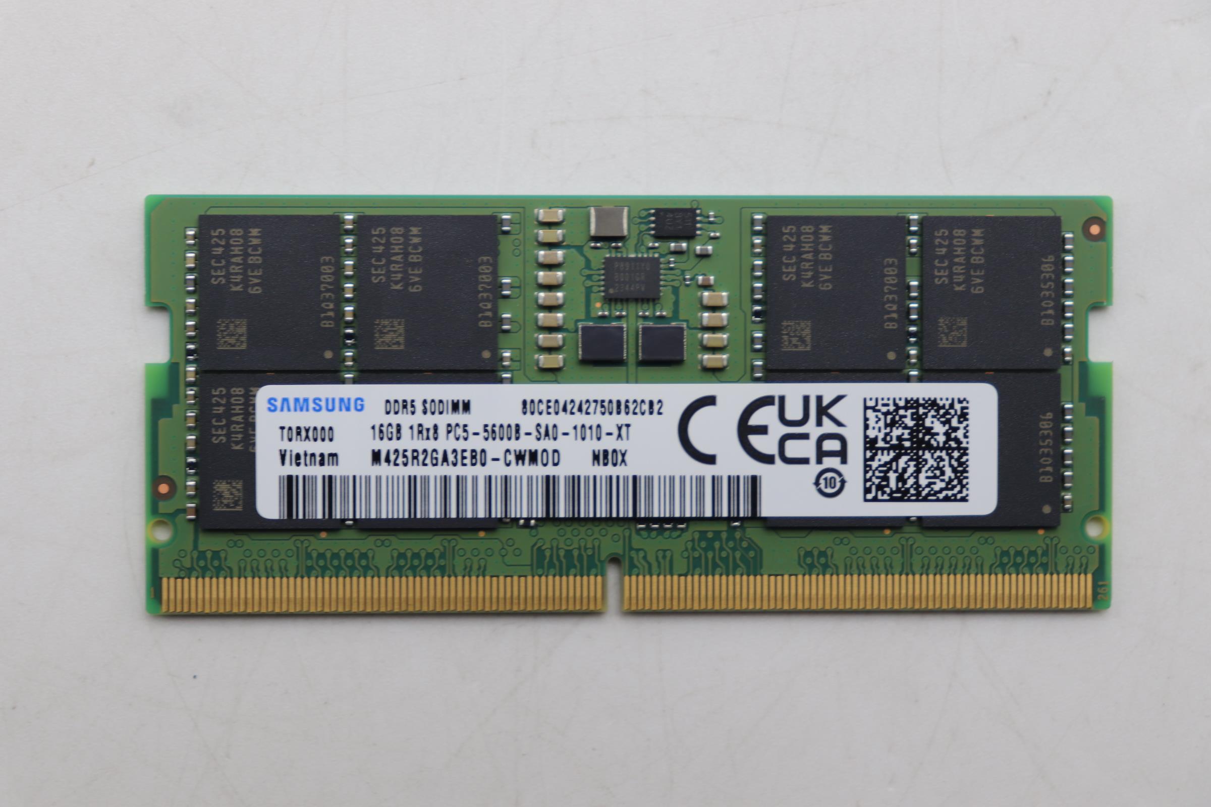 5M31N59978 - Original Lenovo MEMORY SODIMM, 16GB, DDR5, 5600, Samsung