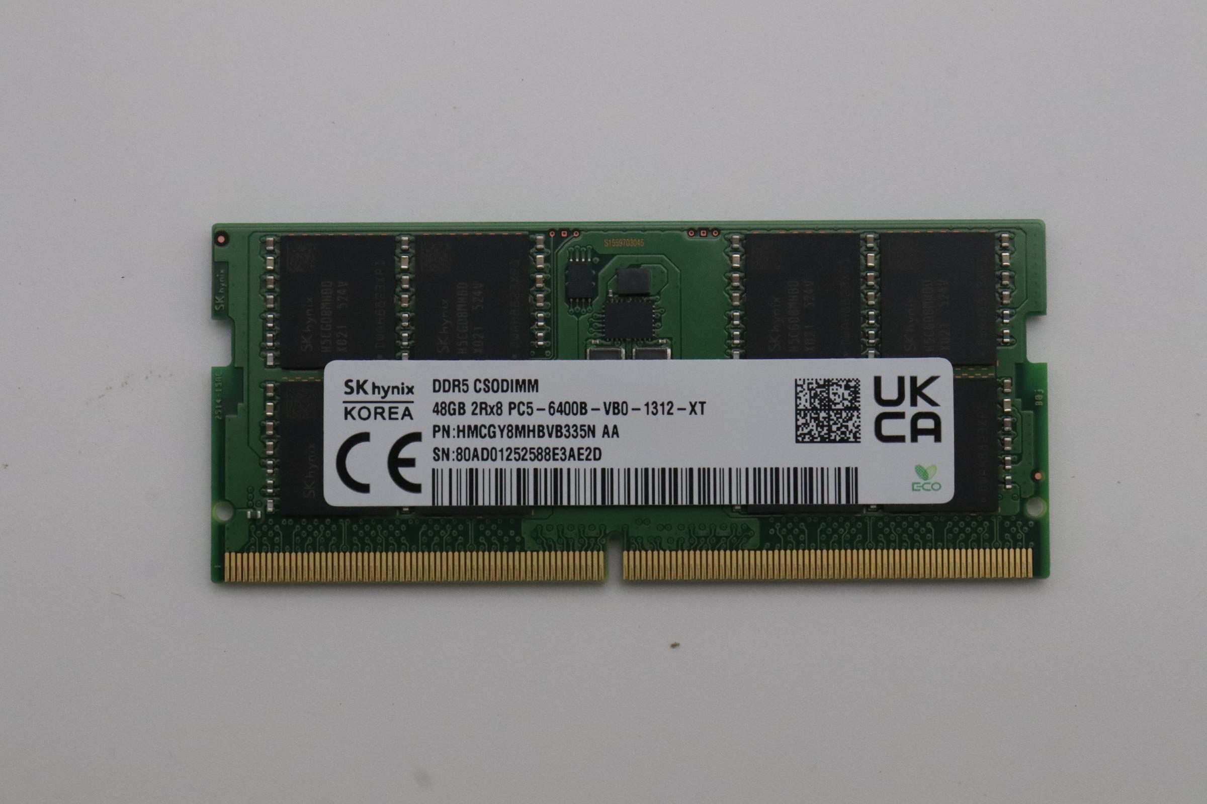 5M31N60006 - Original Lenovo MEMORY CSODIMM,48GB,DDR5,6400,SK Hynix