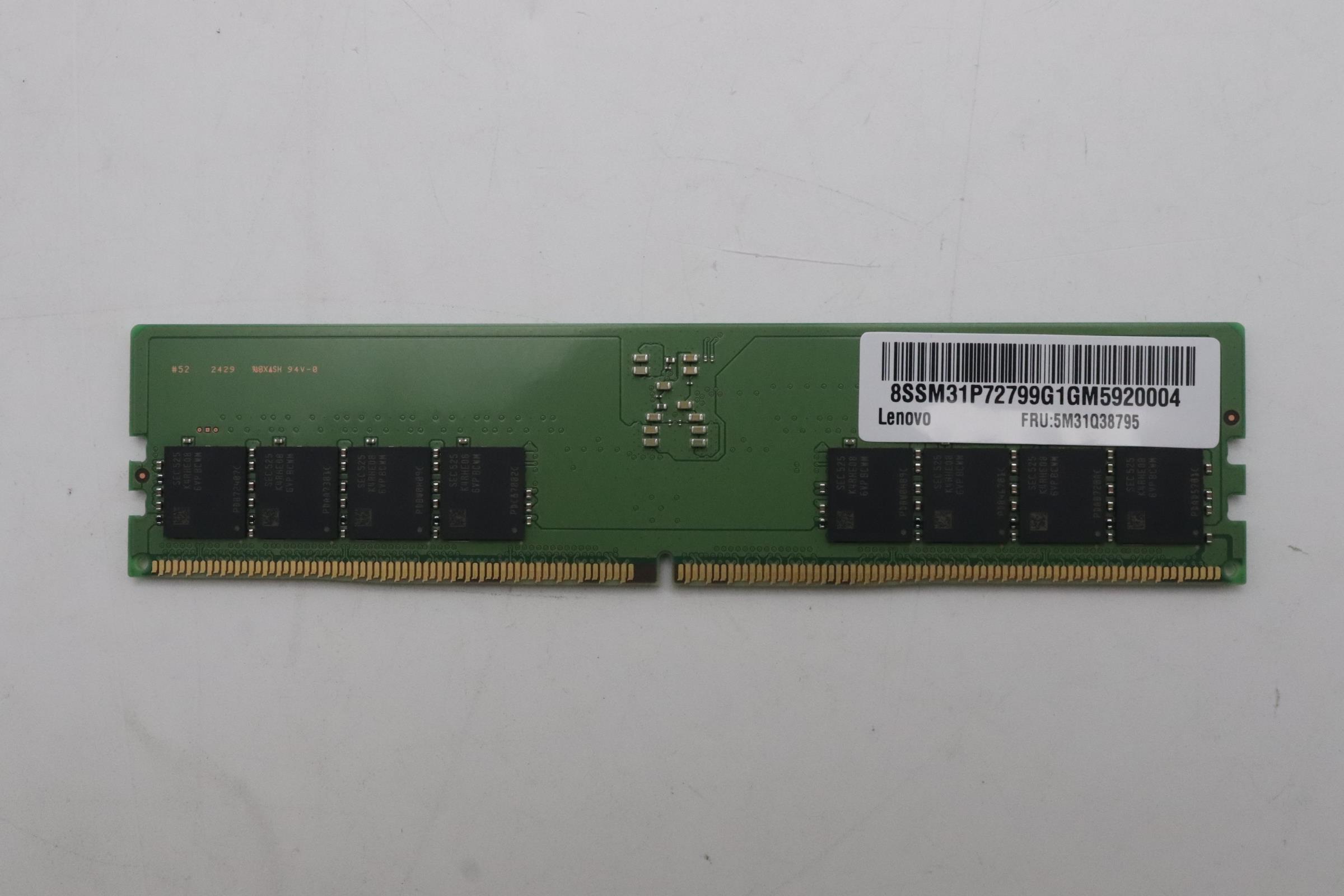 5M31Q38795 - Original Lenovo MEMORY UDIMM,48GB,DDR5,5600-B,Samsung