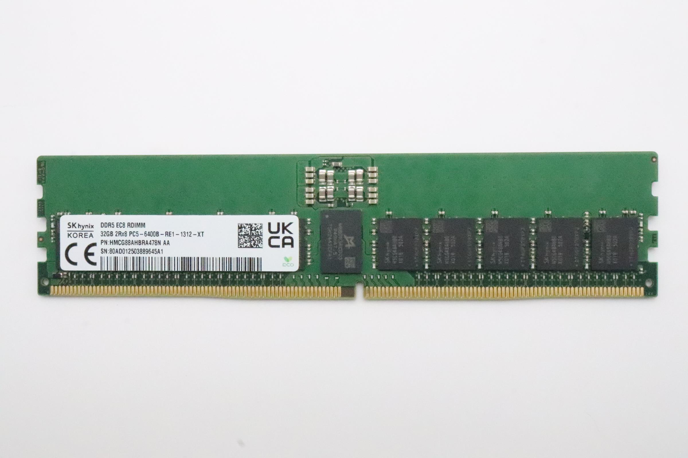 5M31Q38873 - Original Lenovo MEMORY RDIMM,32GB,DDR5,6400,Hynix