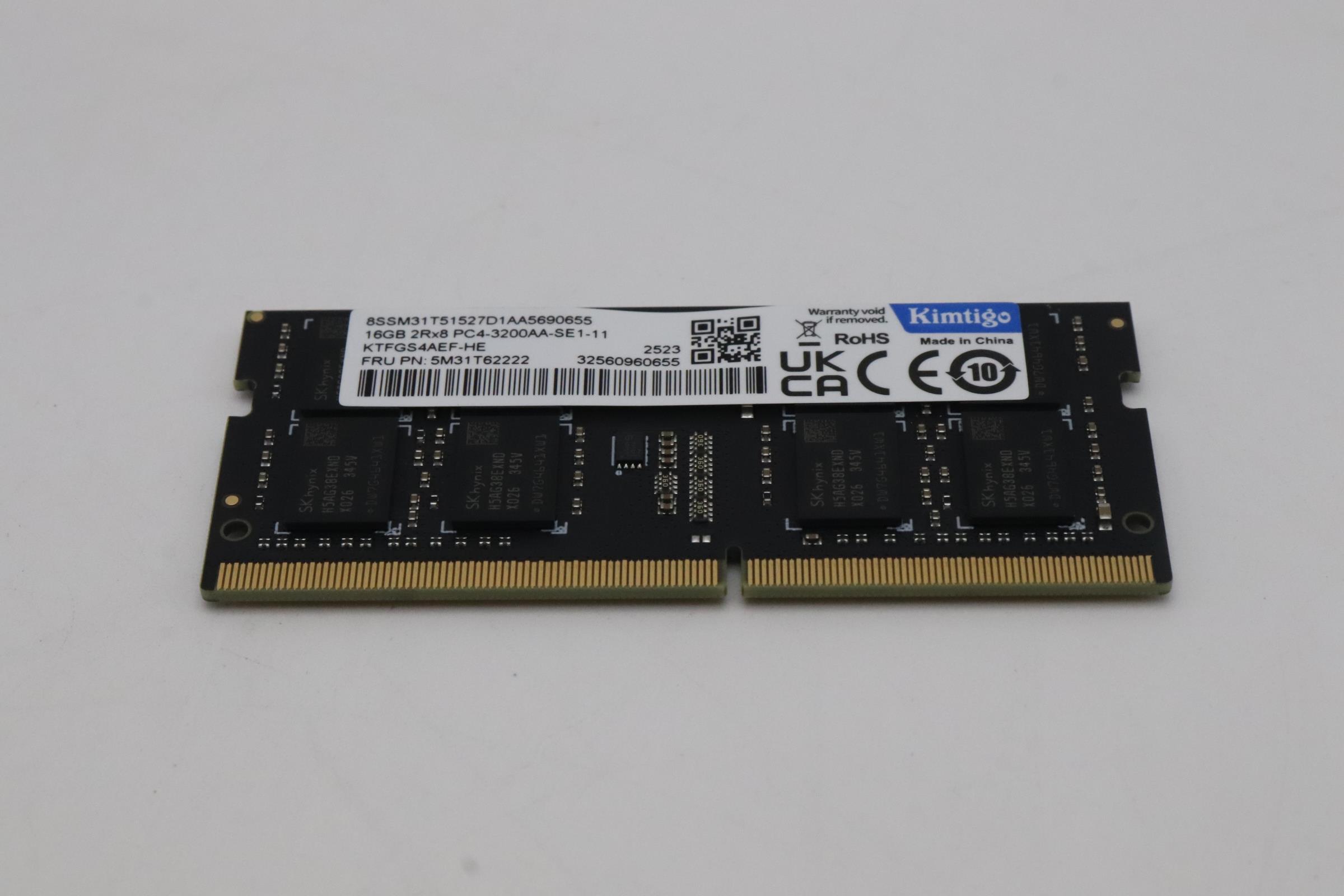 5M31T62222 - Original Lenovo MEMORY SODIMM,16GB,DDR4,3200,Tigo