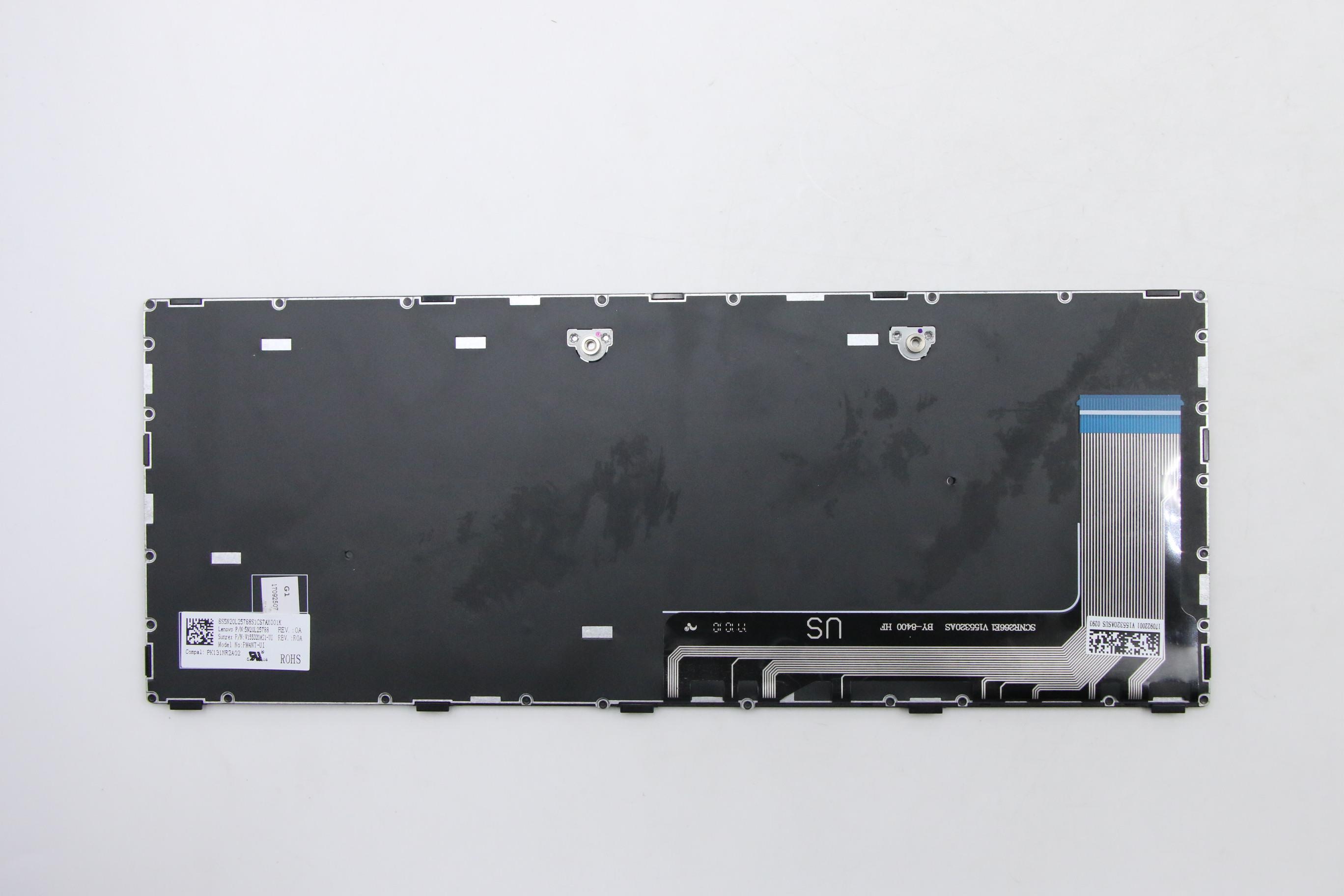 5N20L25788 - Original Lenovo USInter80KeyPM4NTJMEBlkKNormalKB