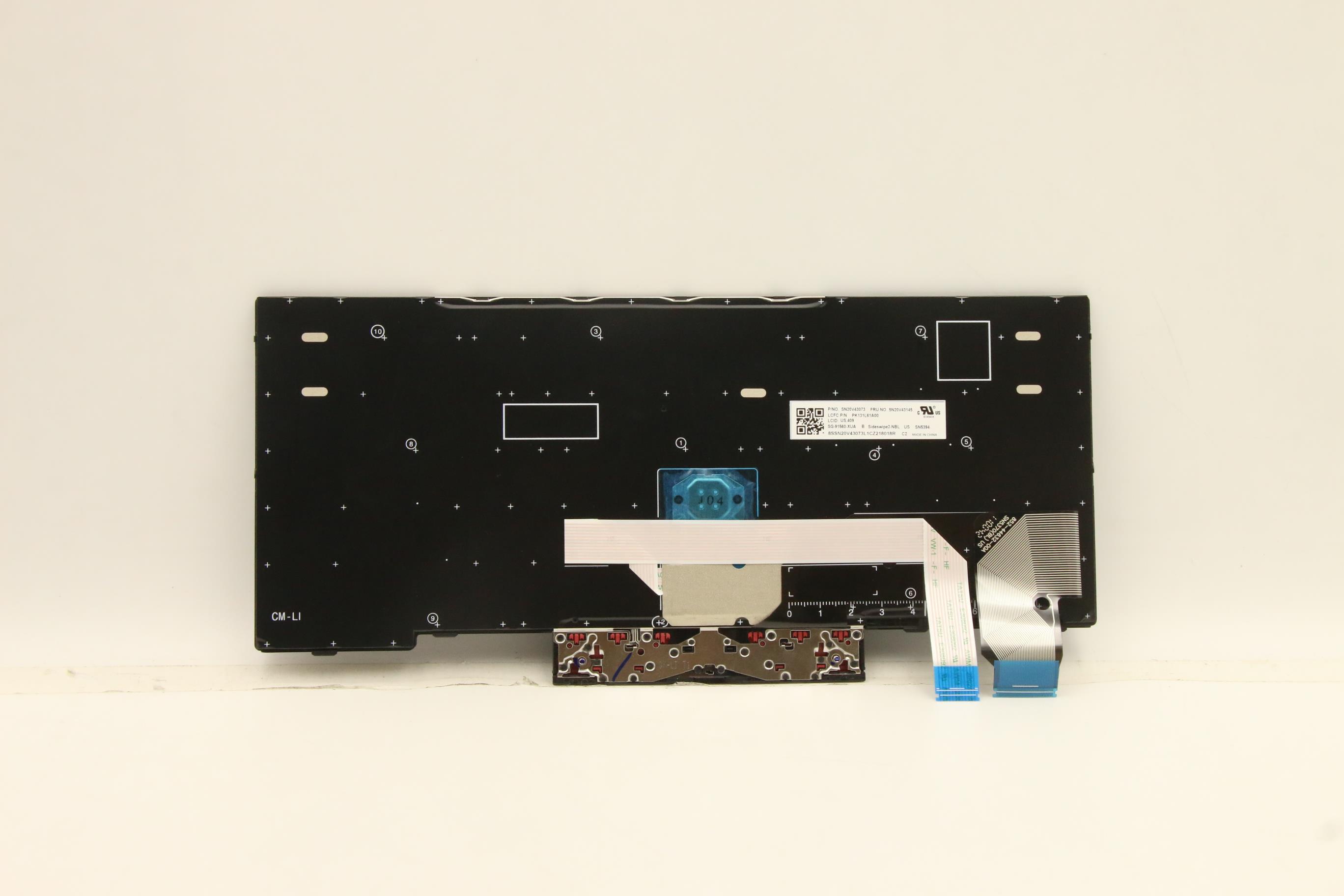 5N20V43145 - Original Lenovo Keyboard Internal, English, Black, Non_Backlight