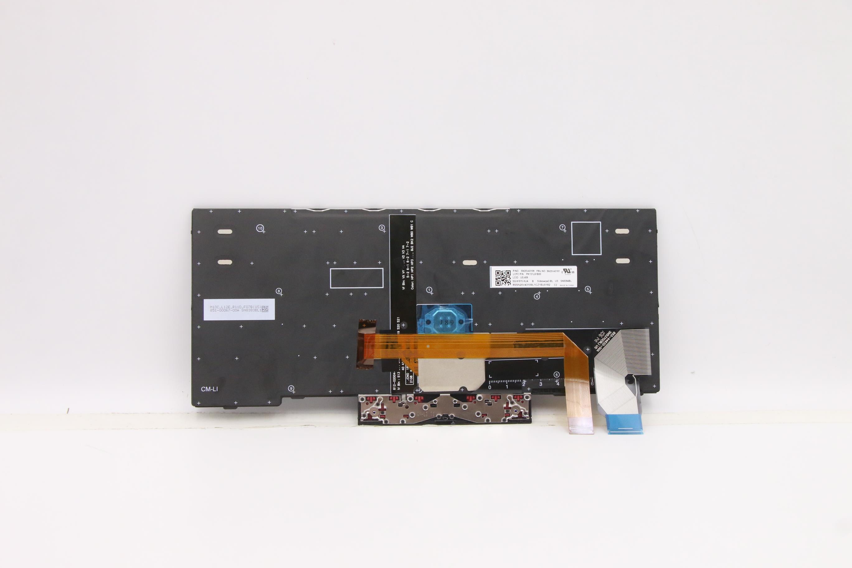 5N20V43181 - Original Lenovo Keyboard Internal, English, Black, Backlight