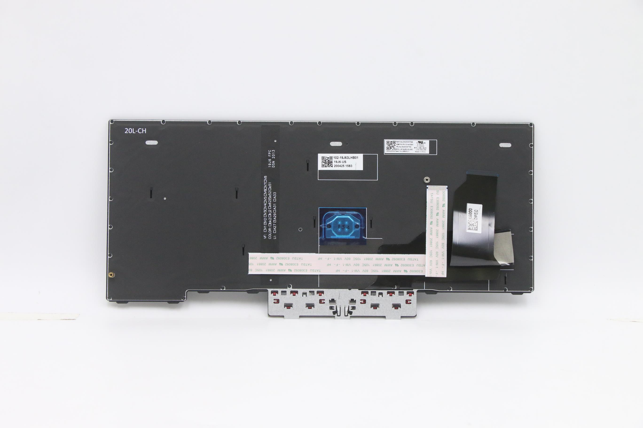 5N20W67760 - Original Lenovo FRU Odin Keyboard Full BL (Chicony) US English