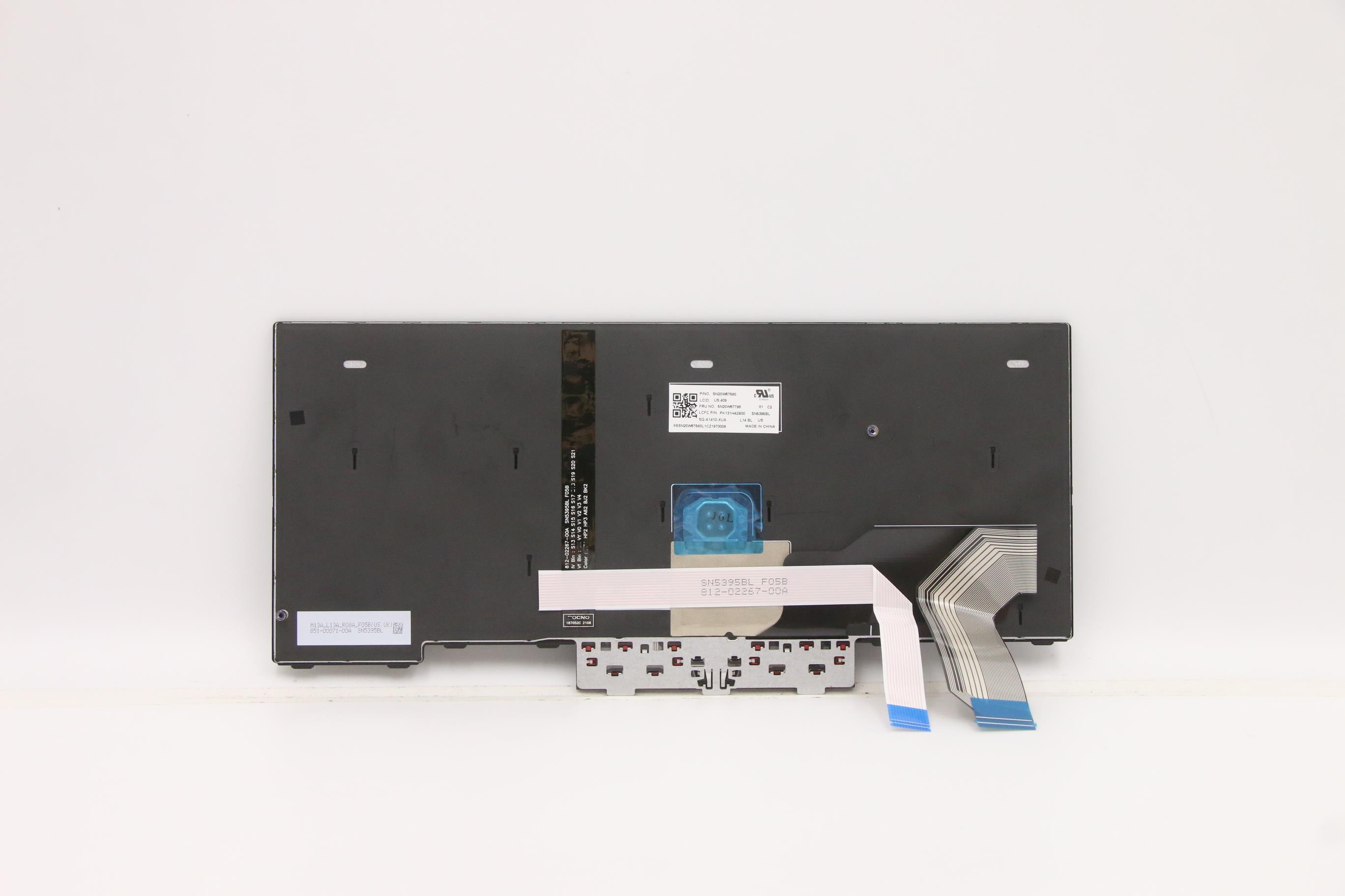 5N20W67796 - Original Lenovo FRU Odin Keyboard Full BL (Liteon) US English