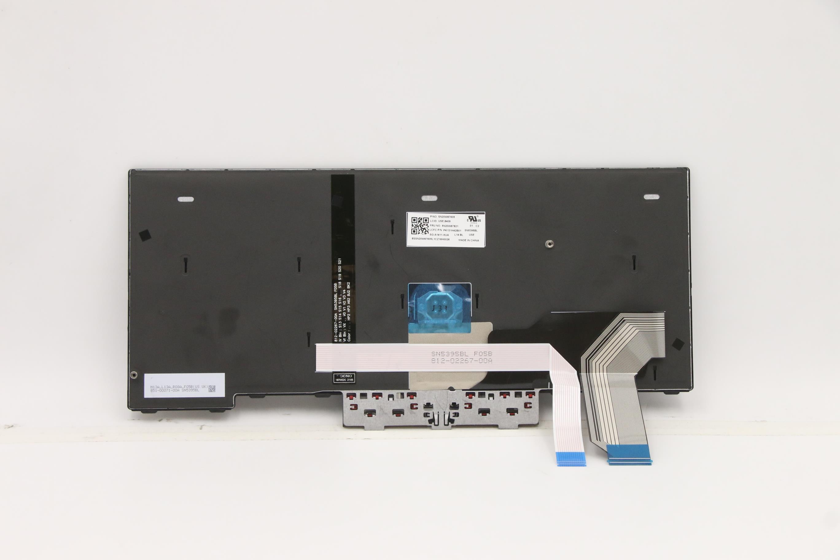 5N20W67821 - Original Lenovo FRU Odin Keyboard Full BL (Liteon) US English Euro