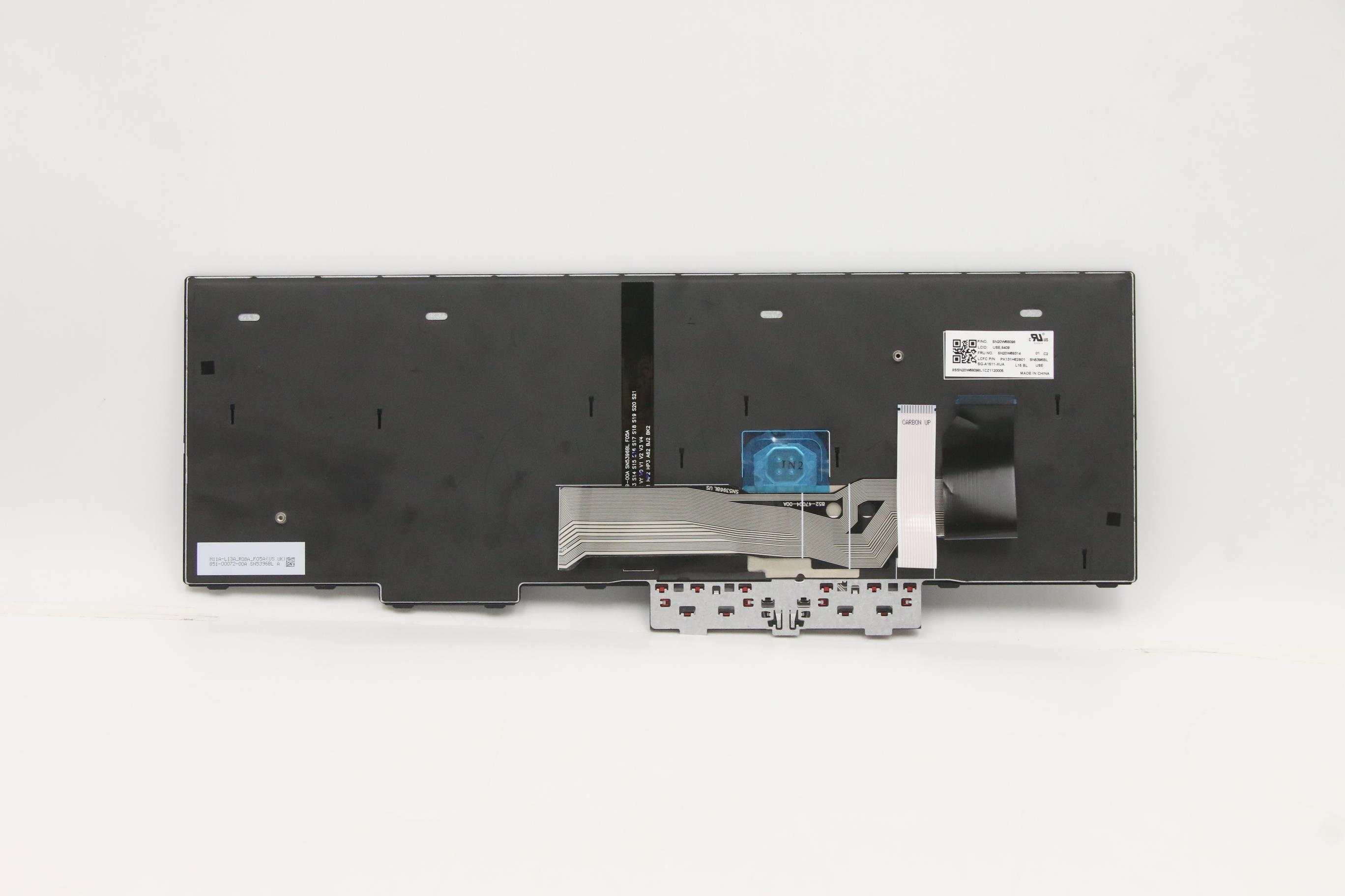 5N20W68314 - Original Lenovo Keyboard Internal, English Euro, Backlight, with Number