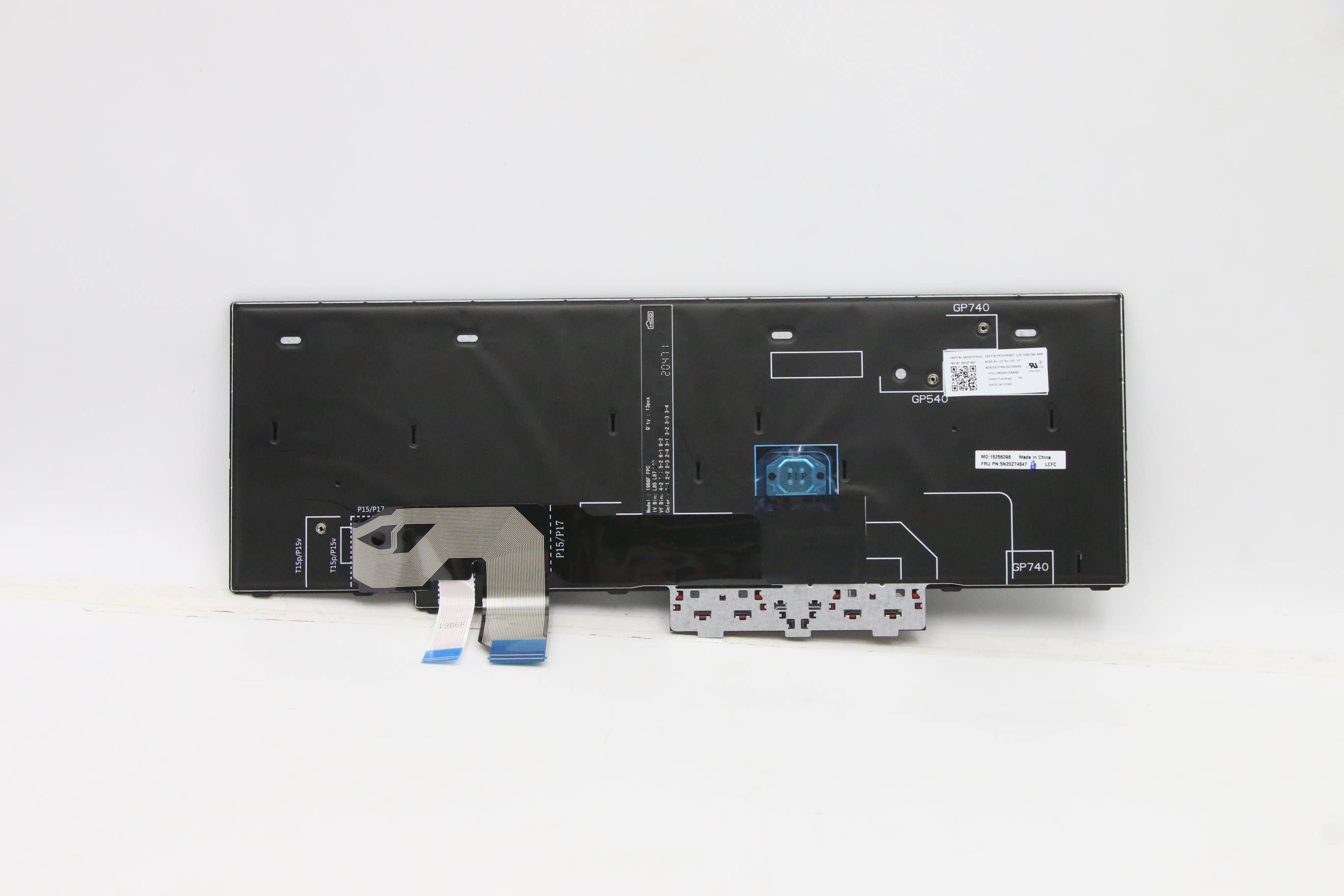 5N20Z74847 - Original Lenovo FRU CS20 P Keyboard Num BL (Transimage) US English Euro