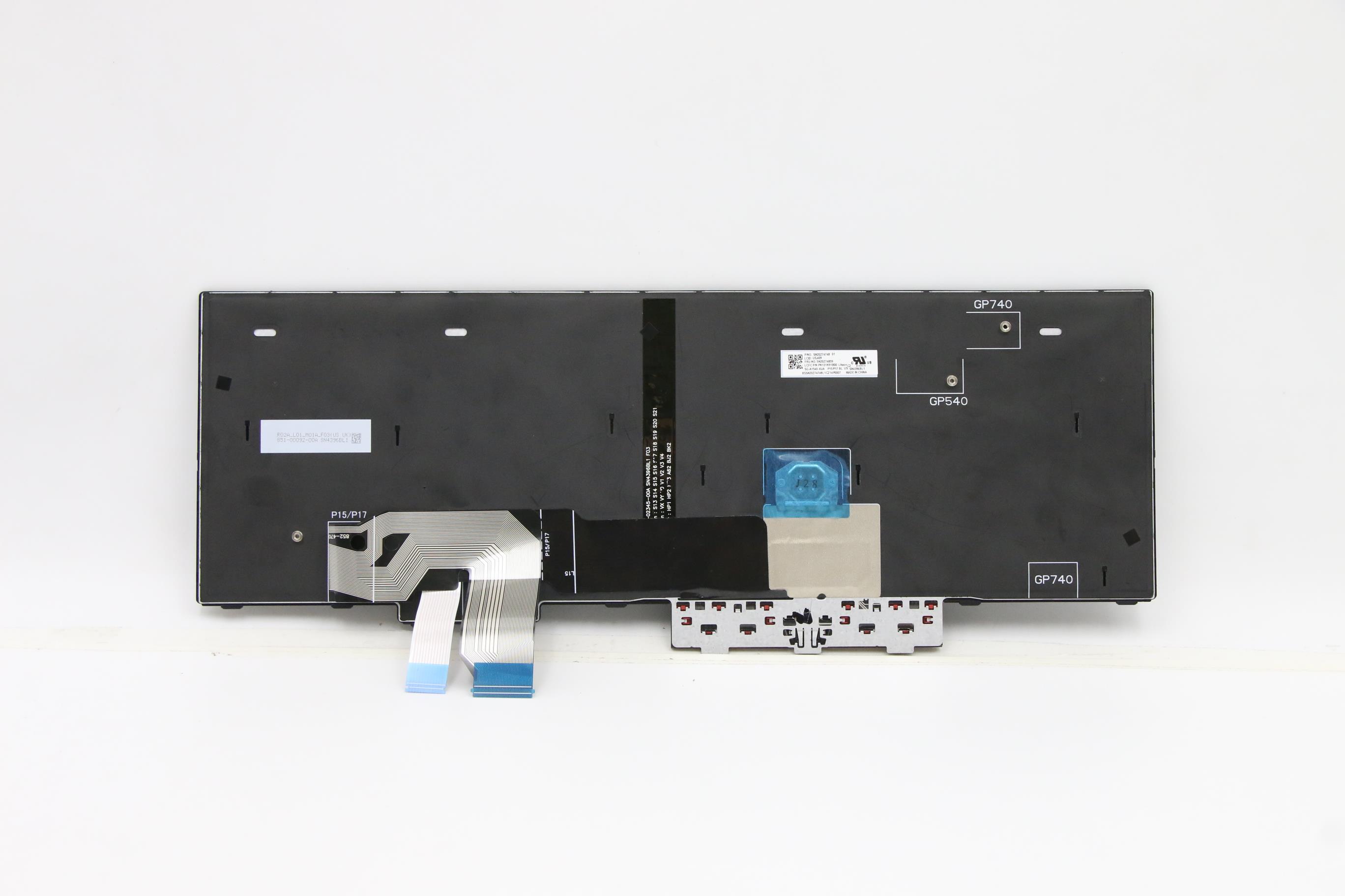5N20Z74859 - Original Lenovo FRU CS20 P Keyboard Num BL (Liteon) US English