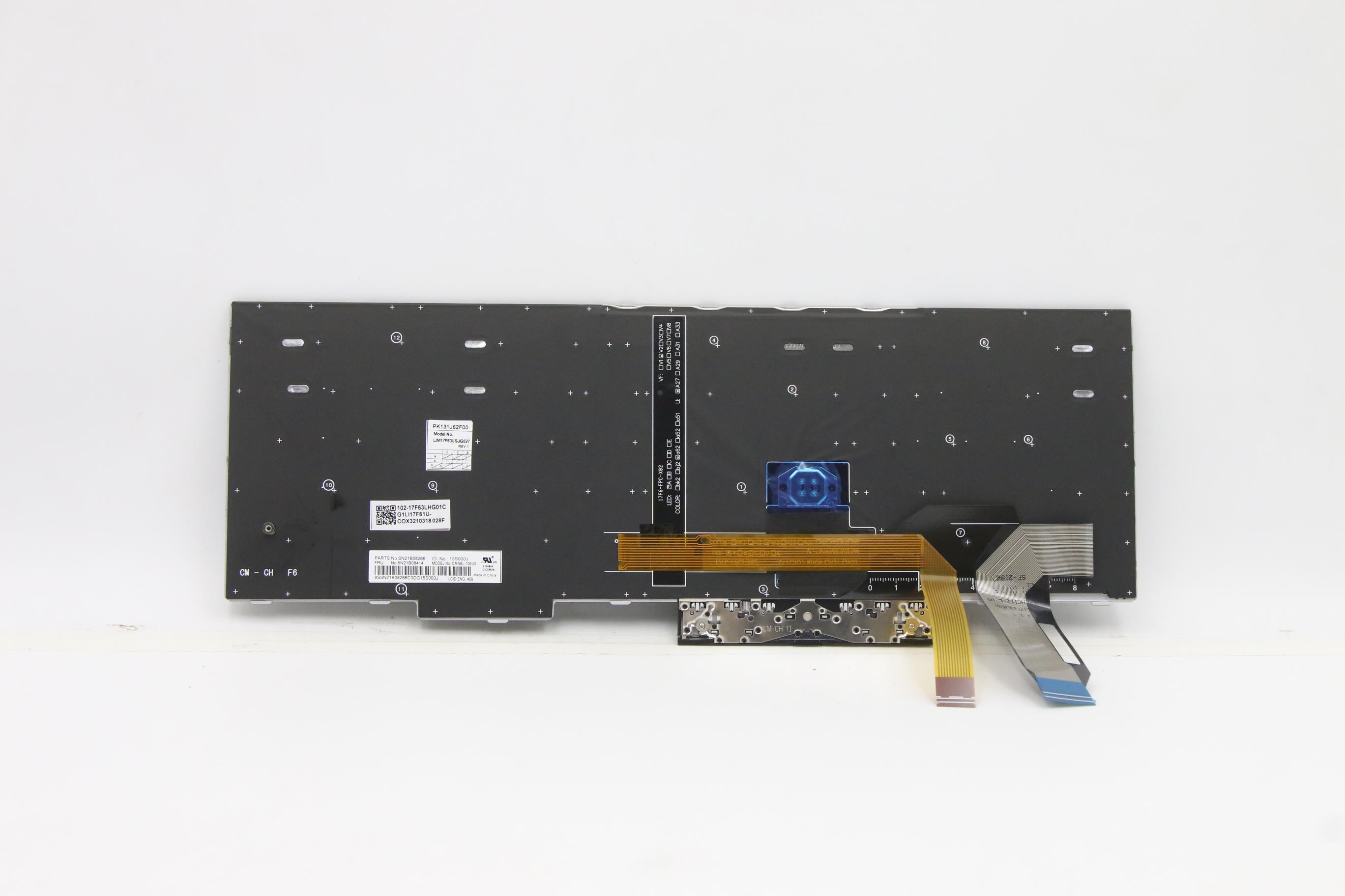 5N21B08414 - Original Lenovo Keyboard Internal, with NumPad Backlight_Gray, English