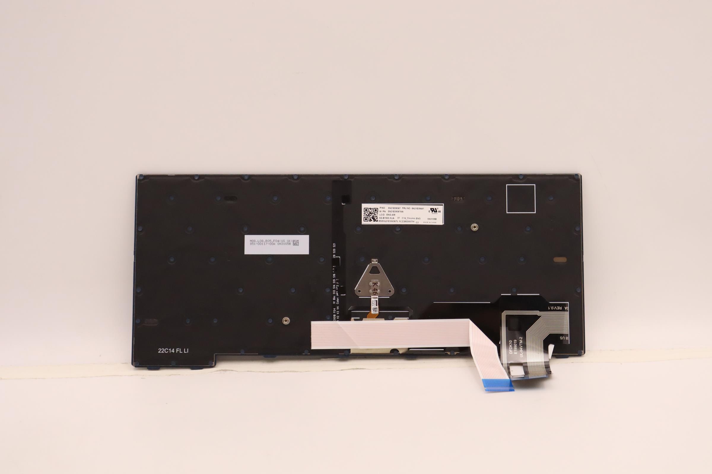 5N21E09441 - Original Lenovo Keyboard Internal, Full Black_Backlight, English