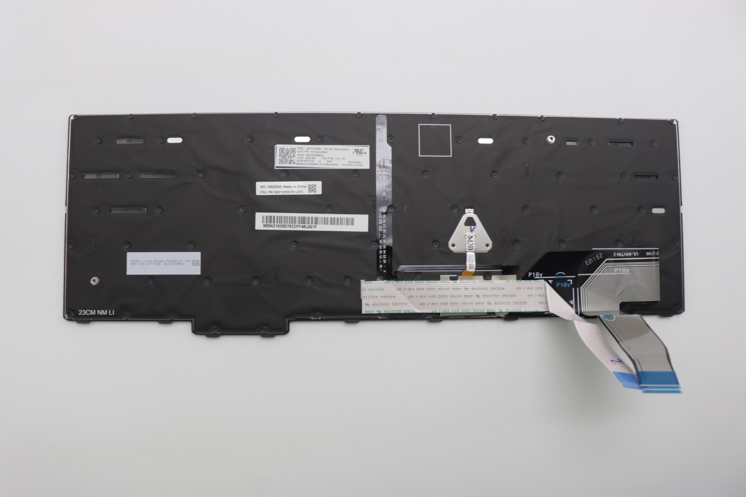 5N21K05078 - Original Lenovo Keyboard Internal, English, BackLight
