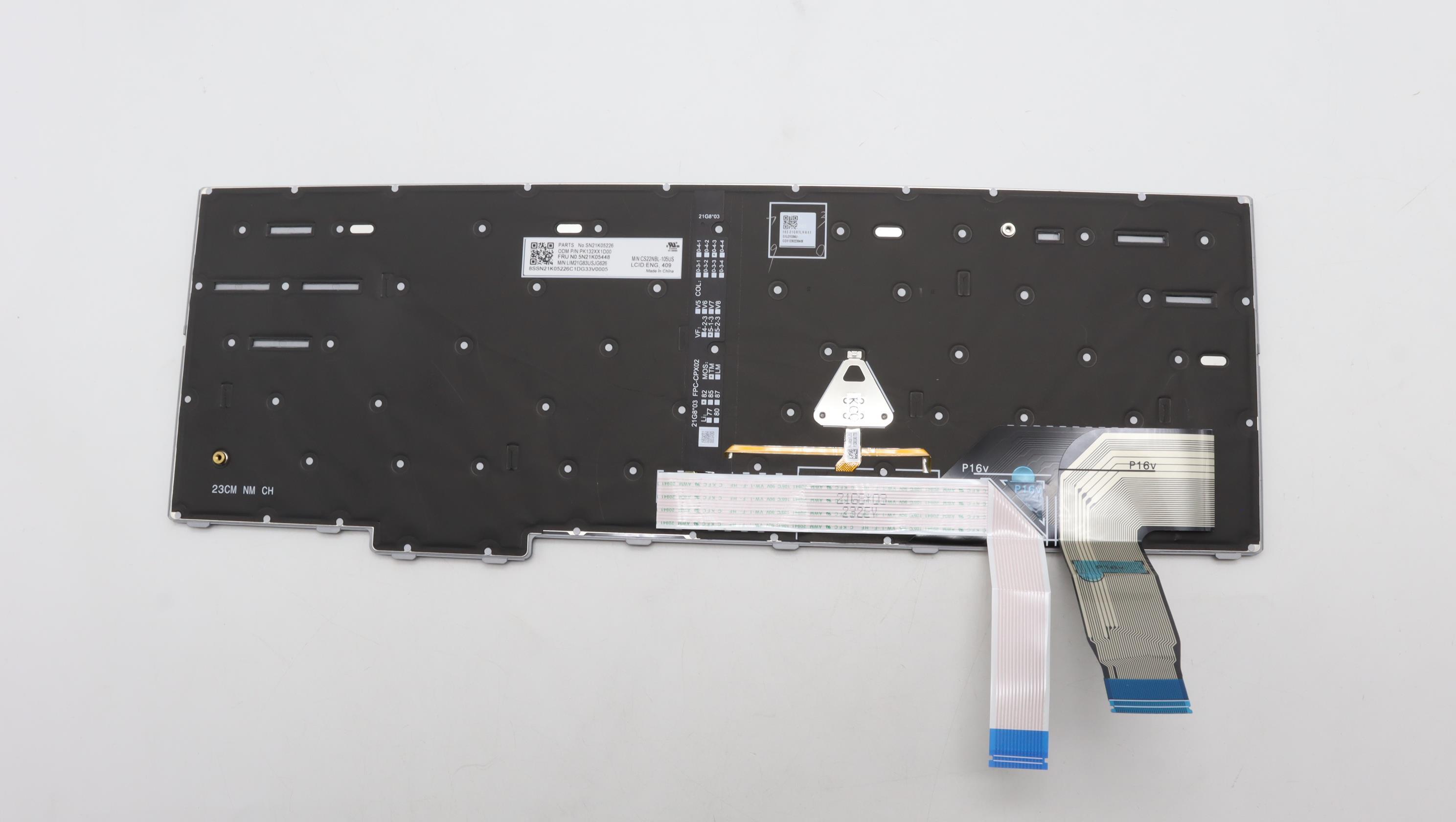 5N21K05448 - Original Lenovo Keyboard Internal, English, BackLight