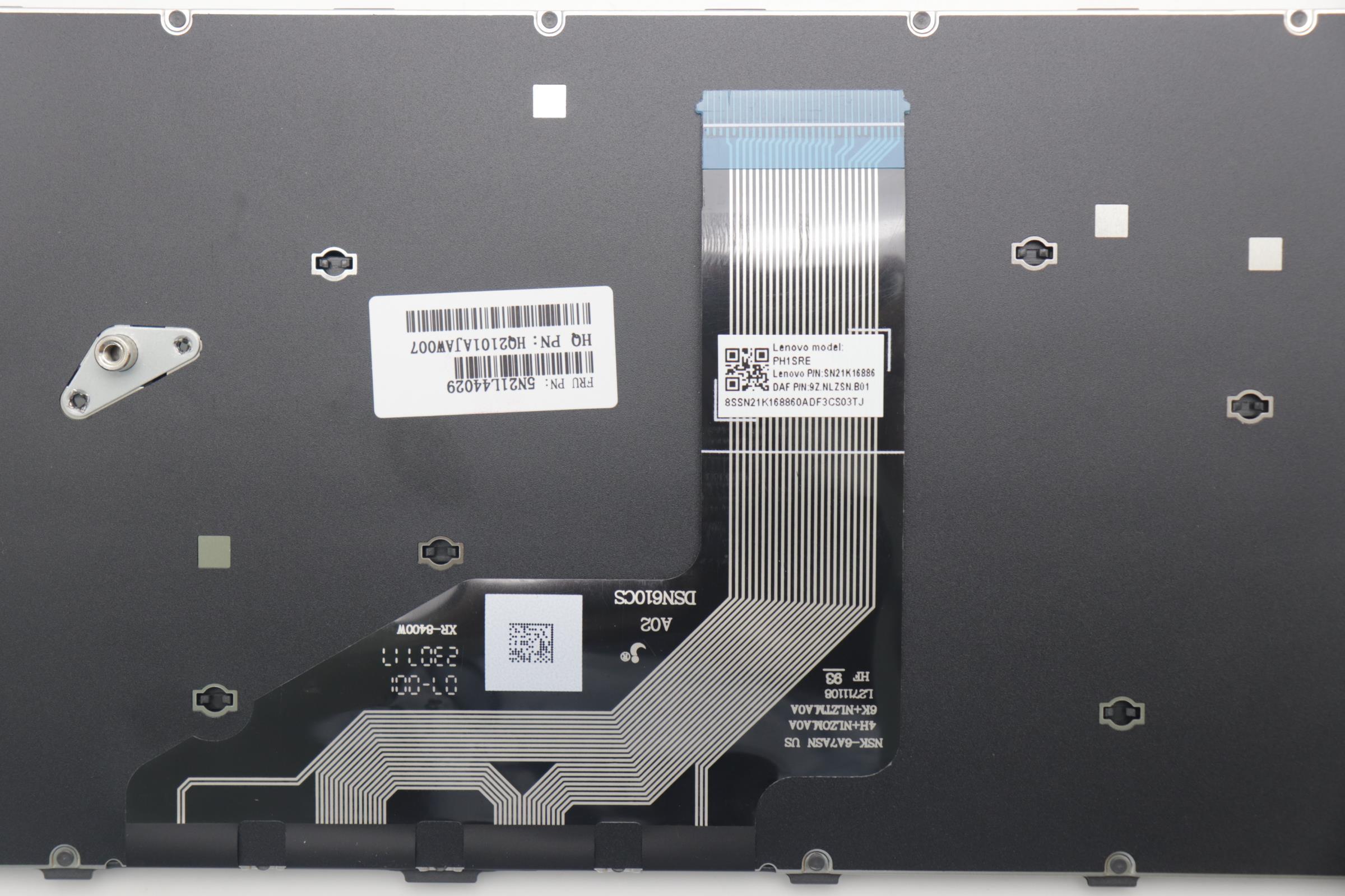 5N21L44029 - Original Lenovo Keyboard Internal, English, Grey, Non_Backlight
