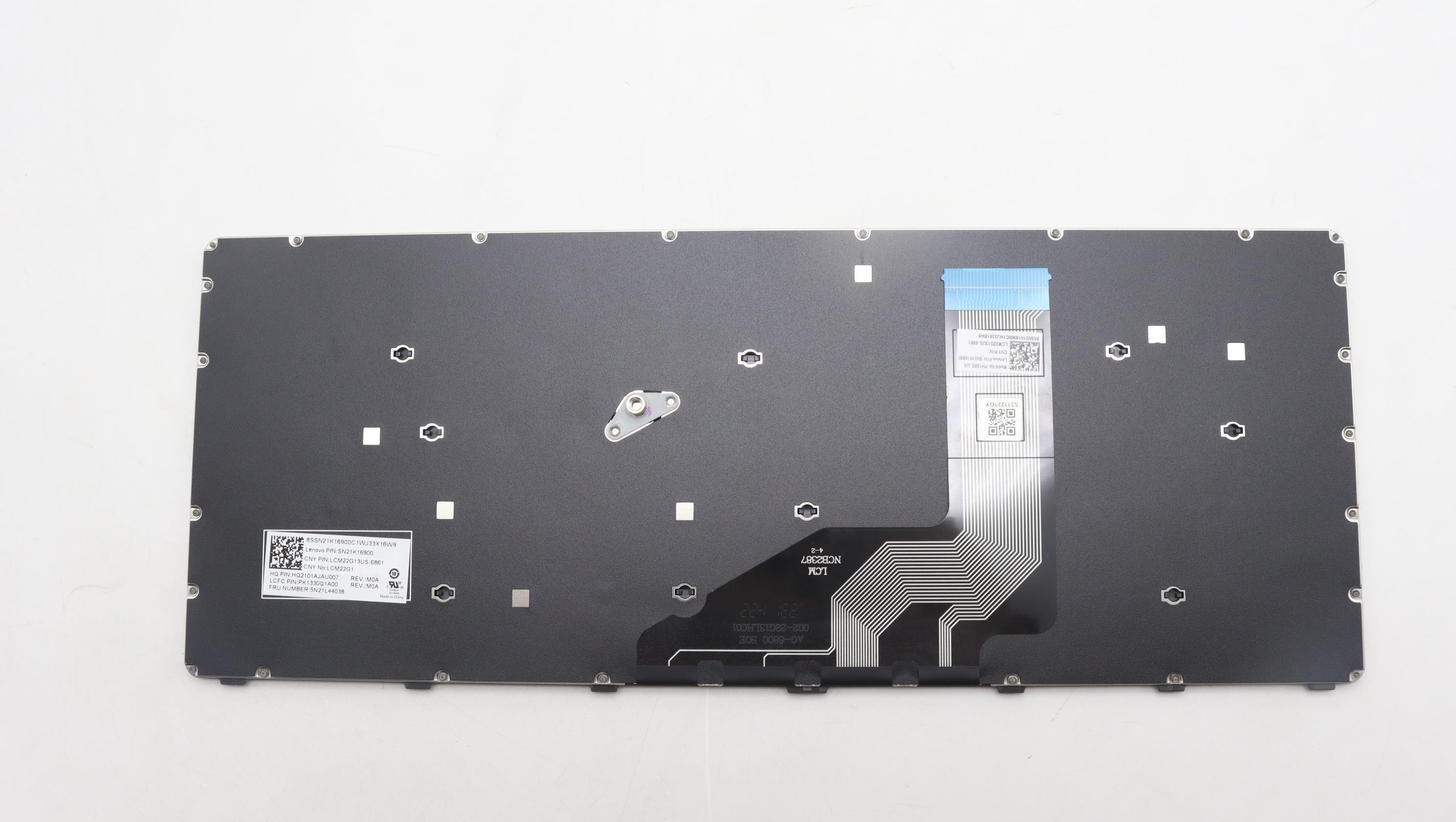 5N21L44038 - Original Lenovo Keyboard Internal, English, Grey, Non_Backlight