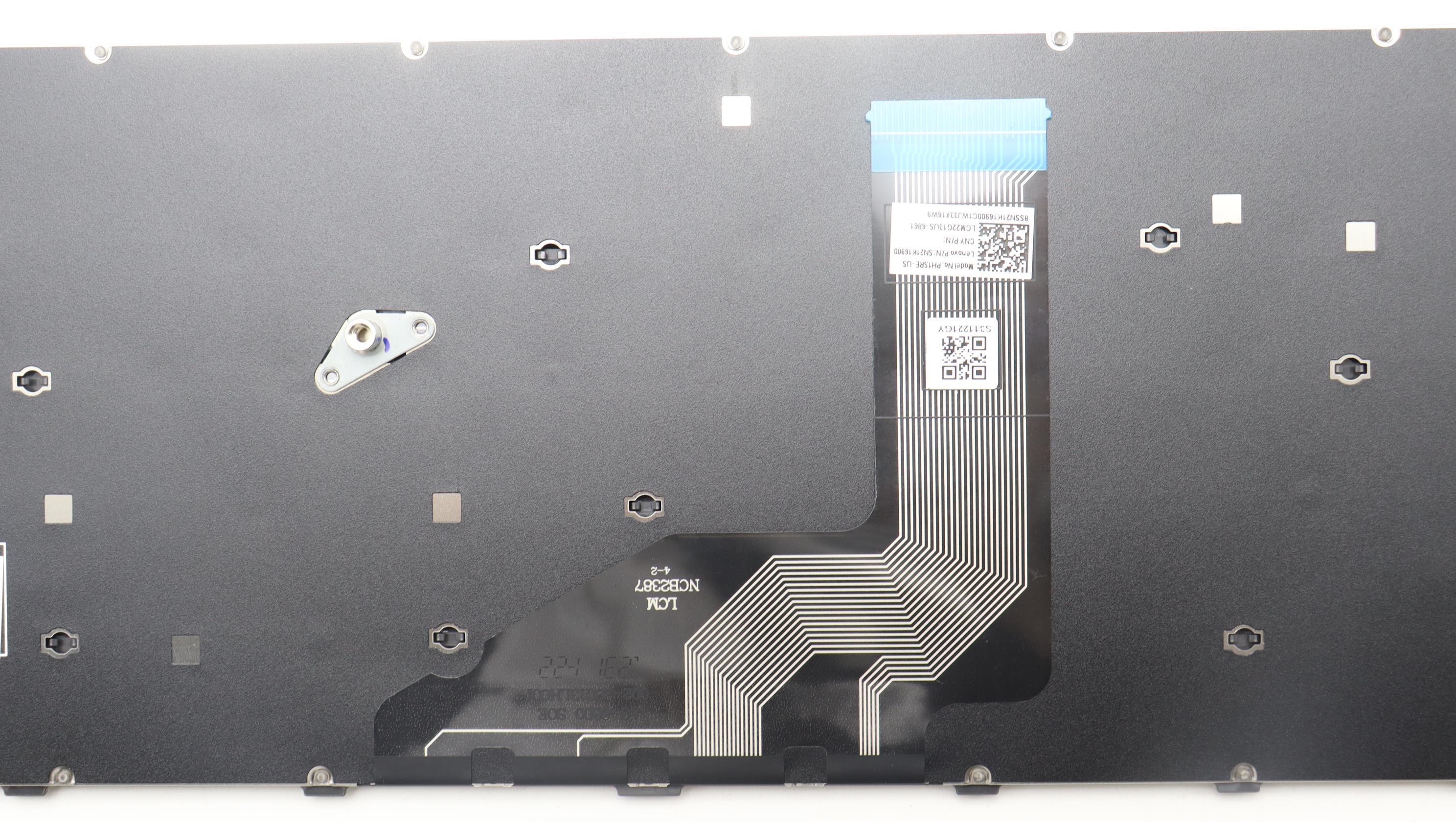 5N21L44038 - Original Lenovo Keyboard Internal, English, Grey, Non_Backlight