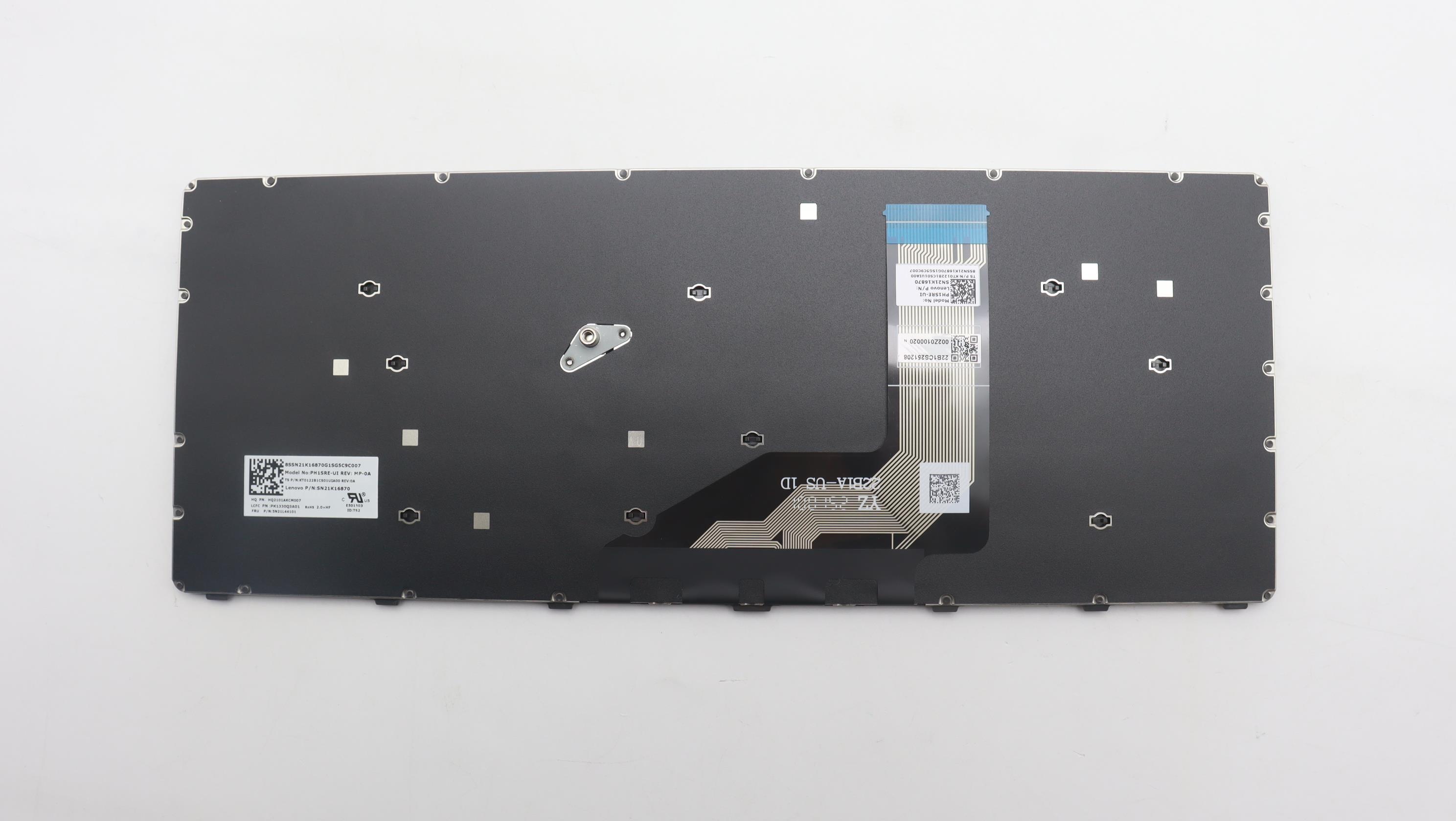 5N21L44101 - Original Lenovo Keyboard Internal, English, Grey, Non_Backlight