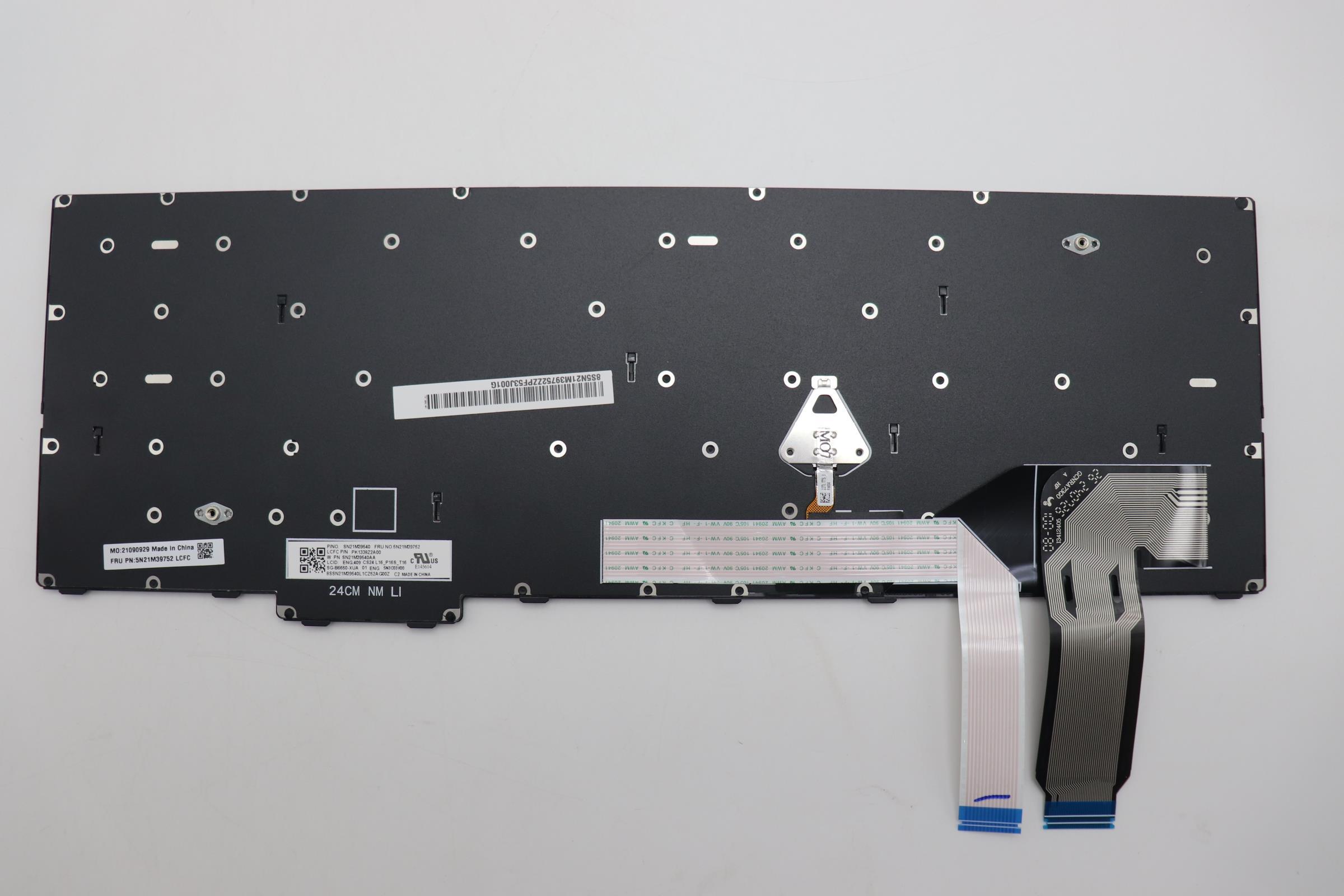 5N21M39752 - Original Lenovo Keyboard Internal, English, Black, Non_Backlight, with Number