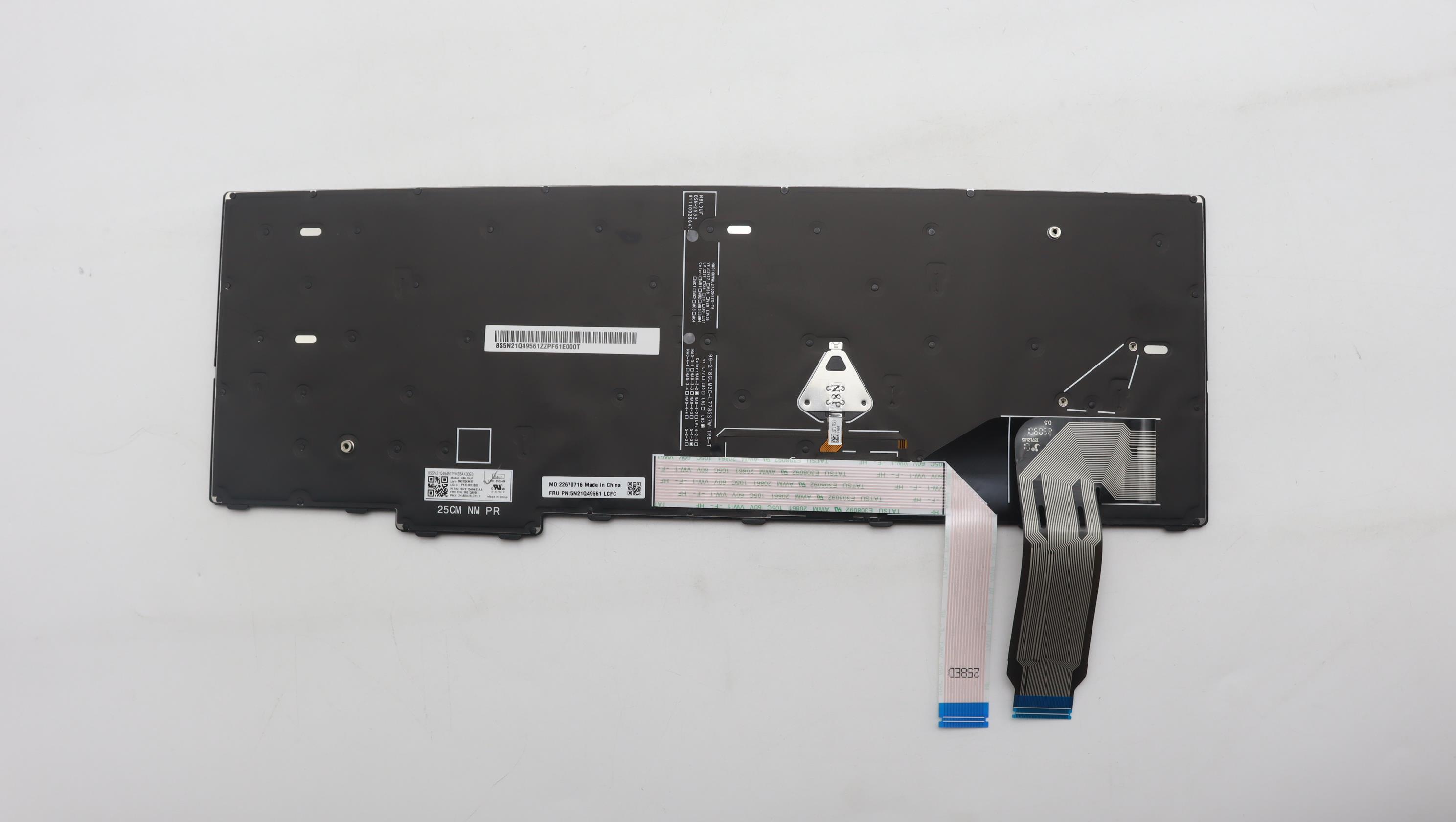 5N21Q49561 - Original Lenovo Keyboard 5C6TT5SB-BK-PMX-ENG