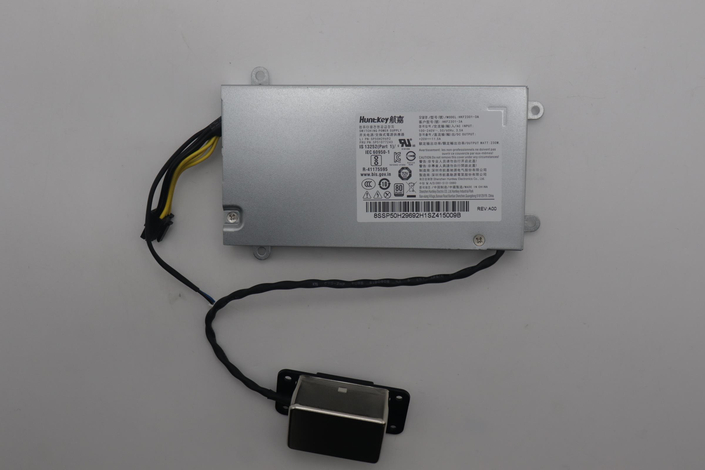 5P51D77243 - Original Lenovo PWR_SUPPLY FRU,AIO, 230W 92%  M9-4