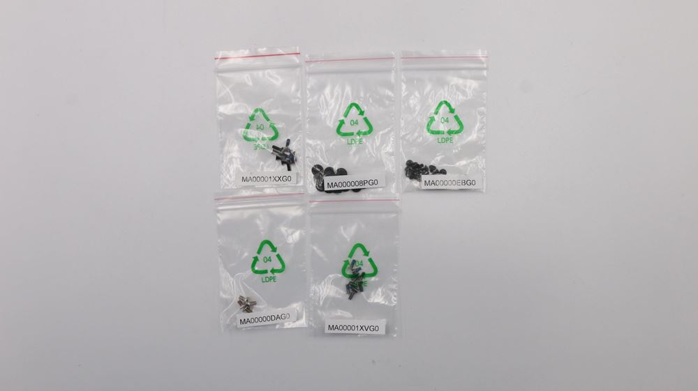 Lenovo IdeaPad S540-14IWL Laptop KITS SCREWS AND LABELS - 5S10S35092