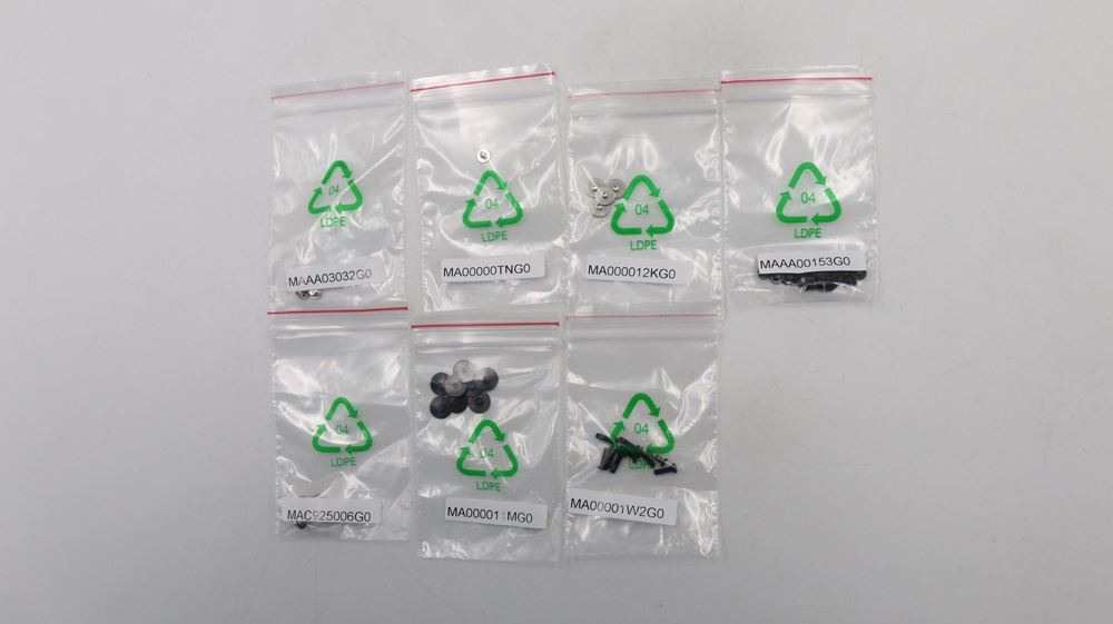 Lenovo IdeaPad S340-15IWL Laptop KITS SCREWS AND LABELS - 5S10S35098