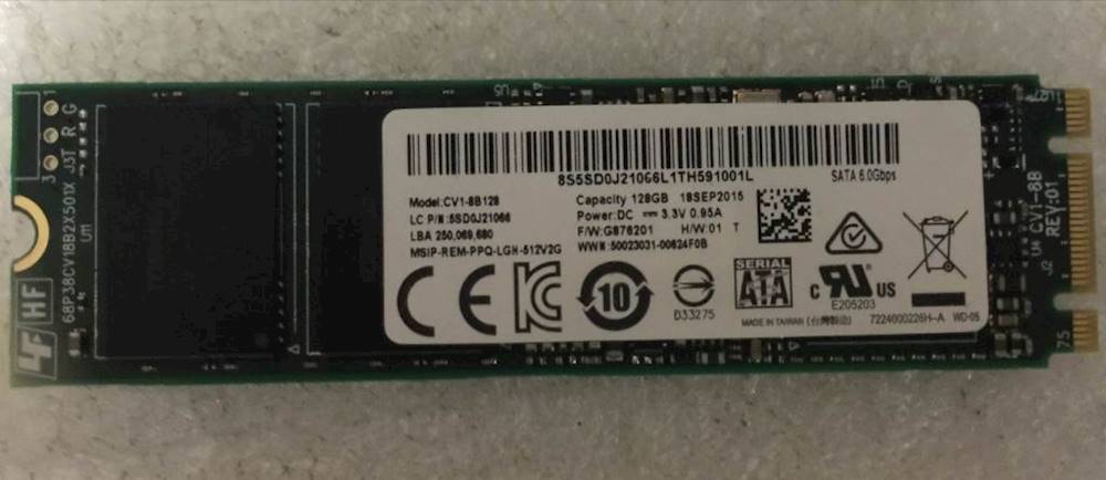 Lenovo IdeaPad 100S-14IBR Laptop SOLID STATE DRIVES - 5SD0J21066