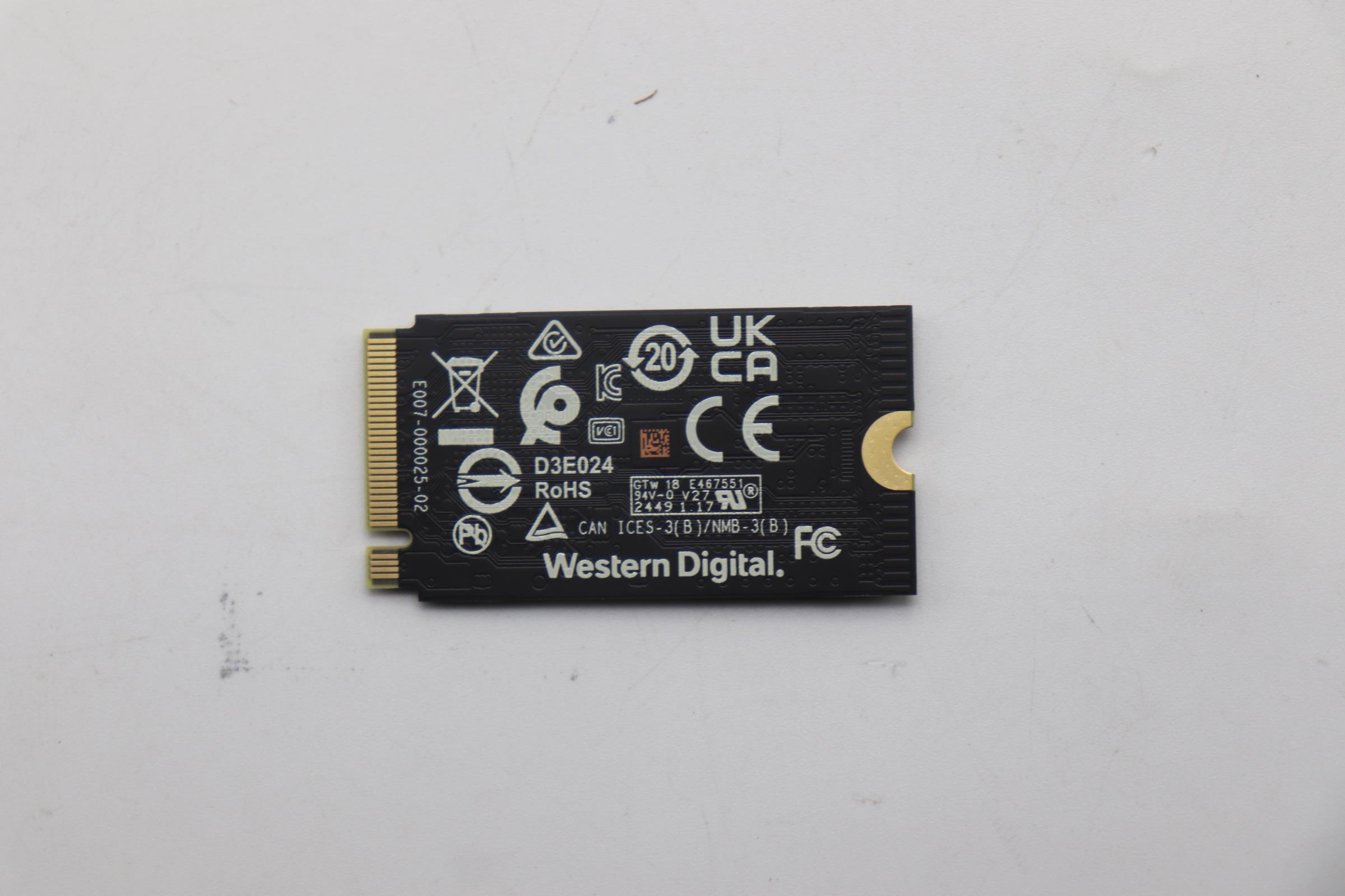 5SS0V26482 - Original Lenovo SSD_ASM 1T,M.2,2242,PCIe4x4,WD,OP,LTS
