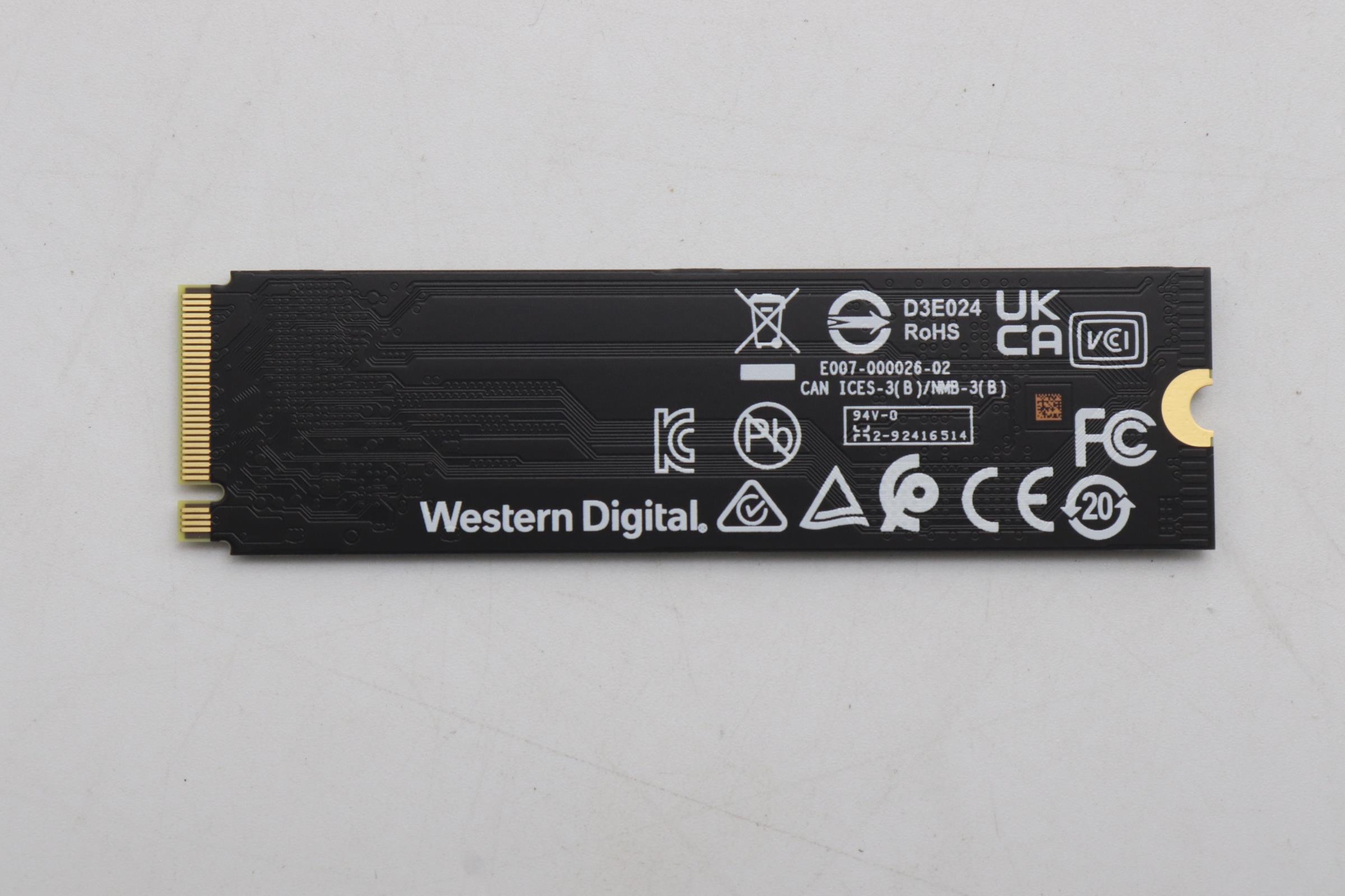 5SS0V26486 - Original Lenovo SSD_ASM 1T,M.2,2280,PCIe4x4,WD,OP,LTS