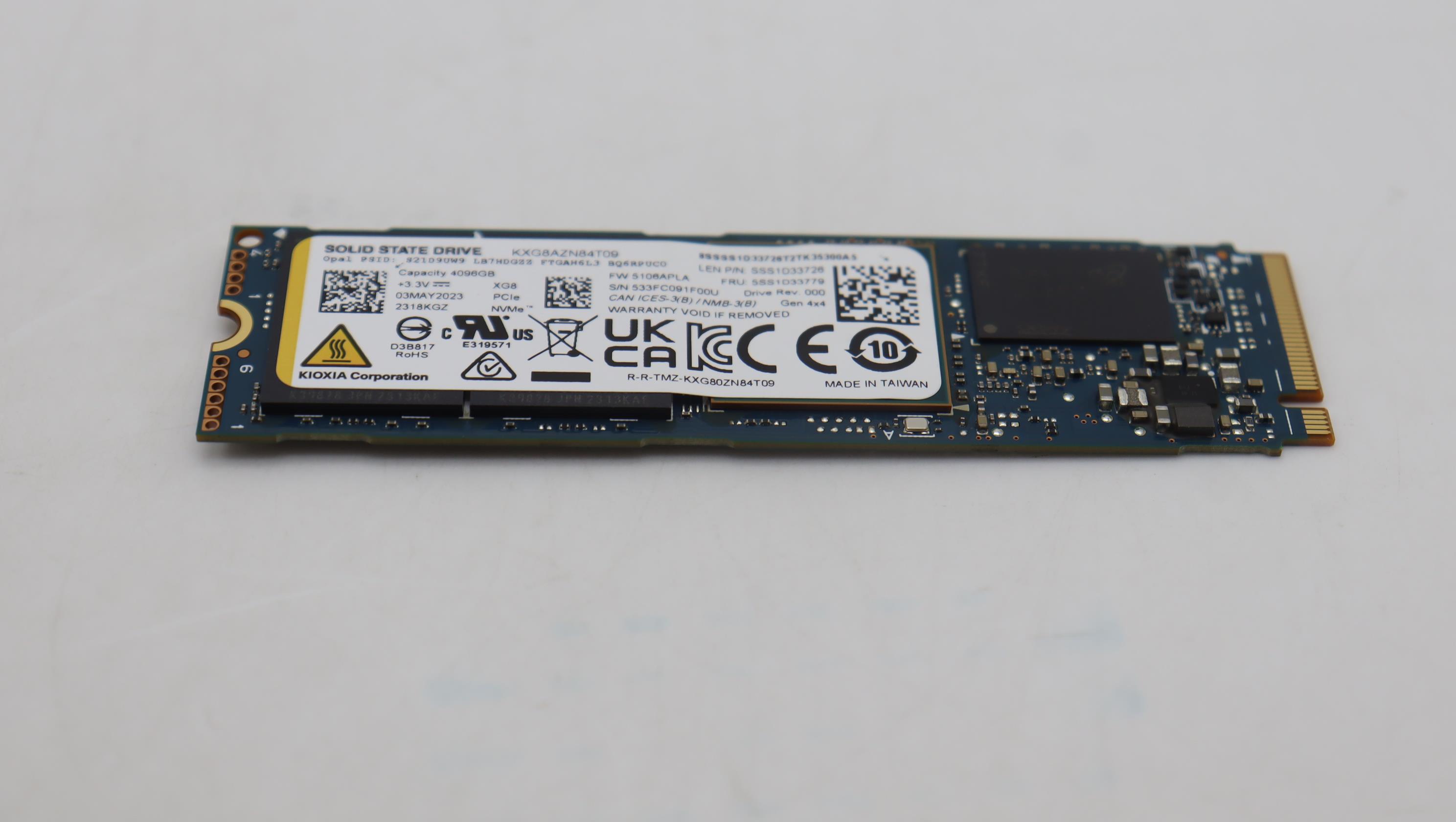 5SS1D33779 - Original Lenovo SSD_ASM 4T,M.2,2280,PCIe4x4,KIX,OP,SAC
